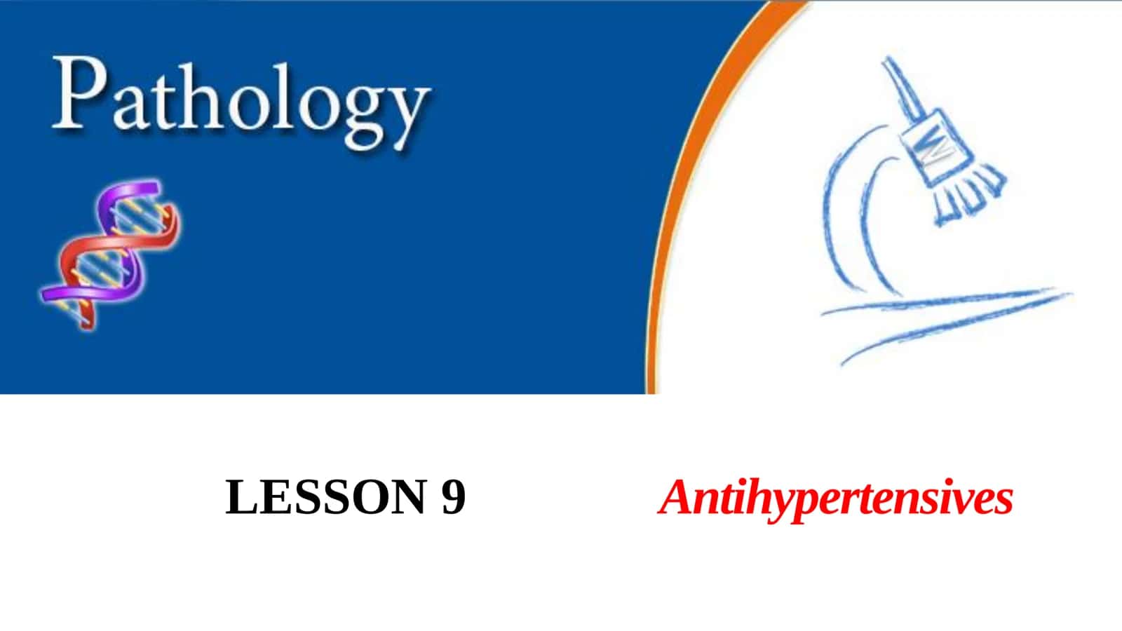 Antihypertensives Lesson