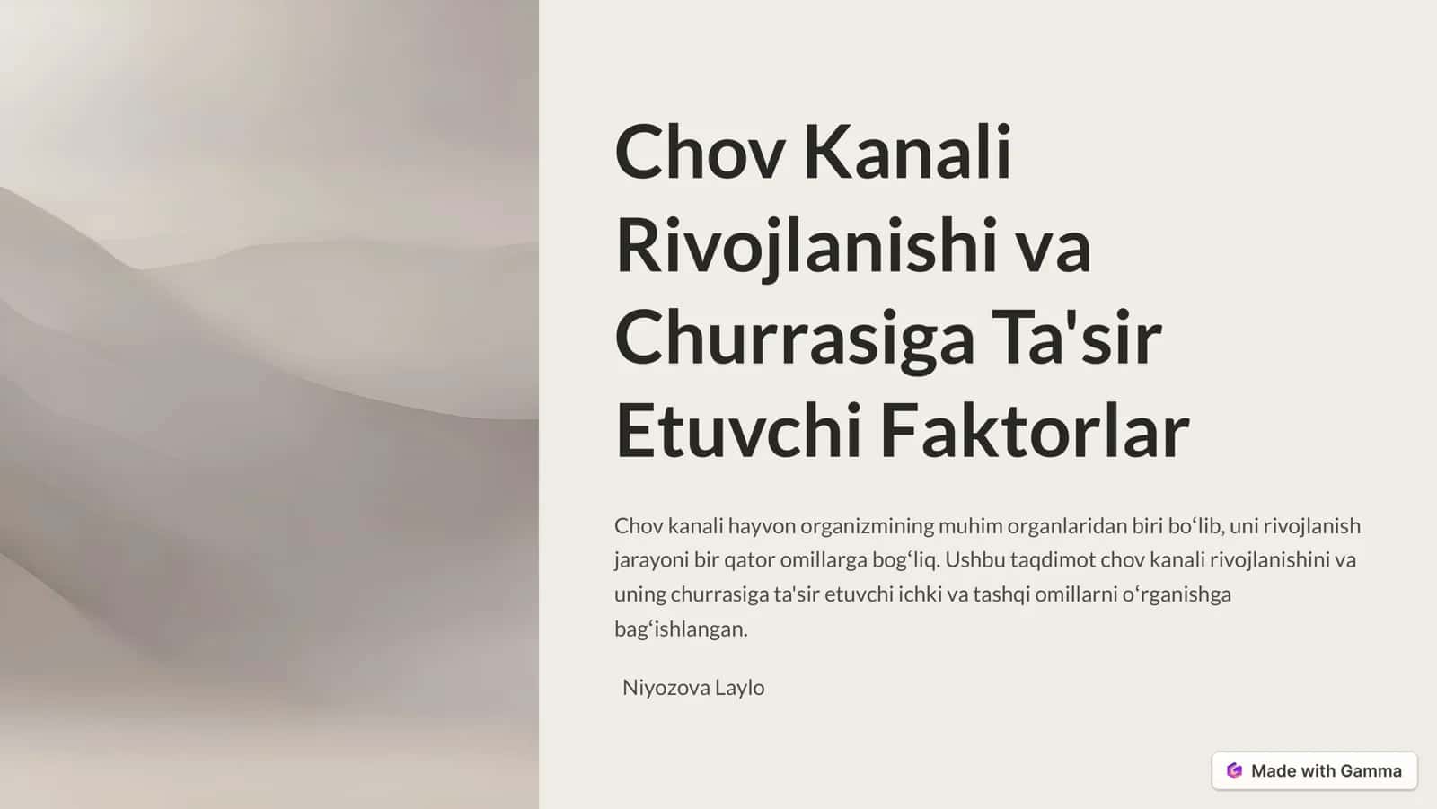 Chov Kanali