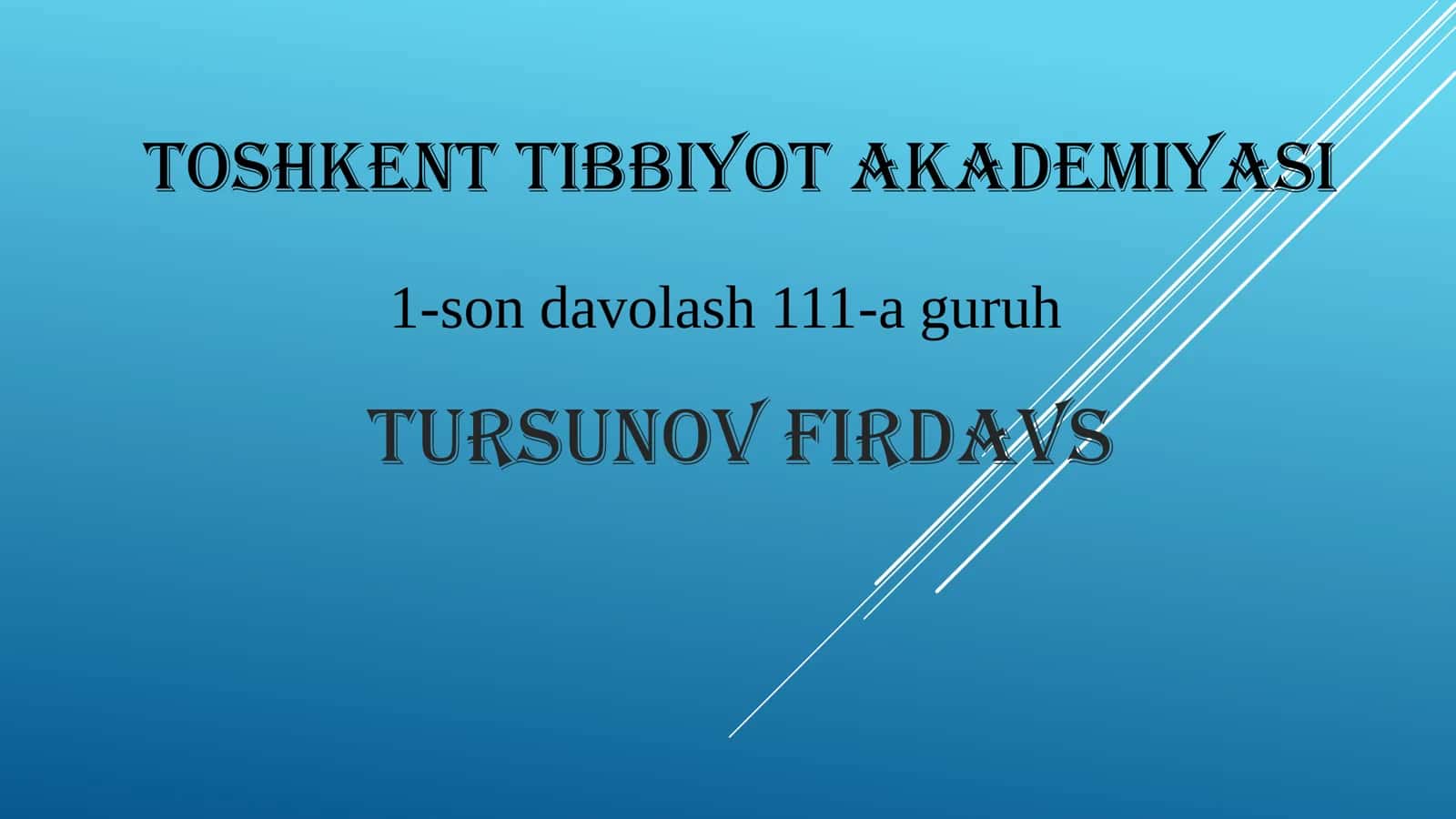 “Tib qonunlari”asarining olamshumul ahamiyati