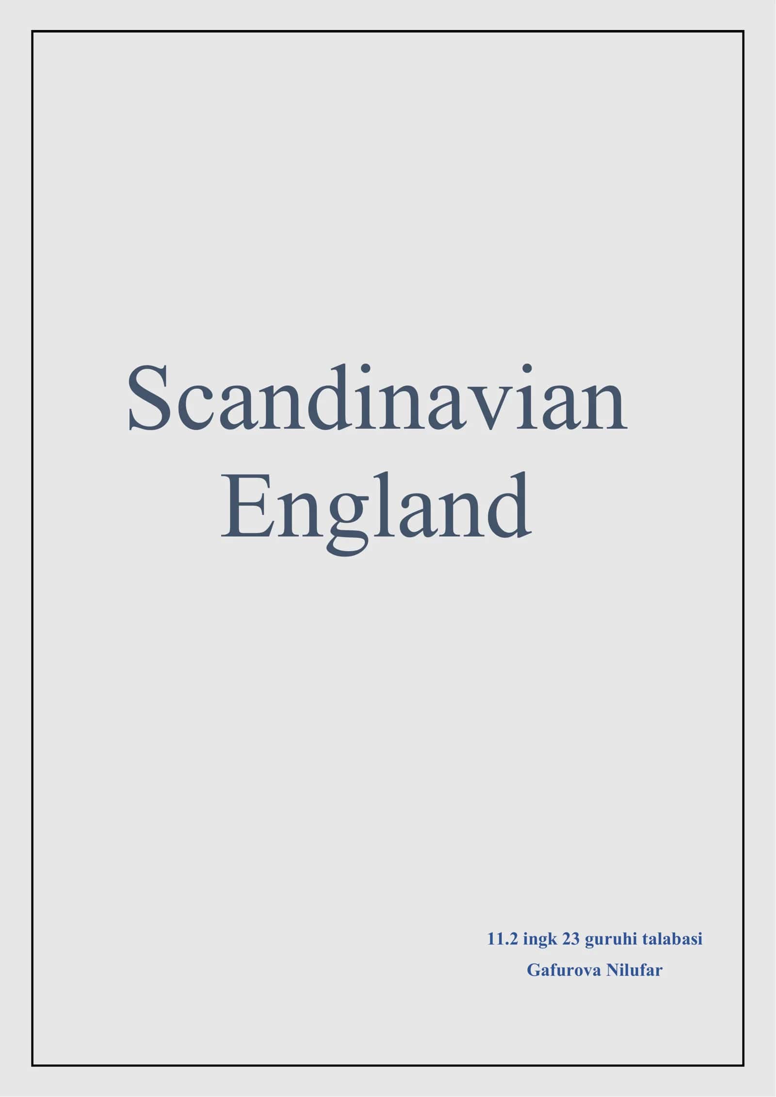 The Viking invasion