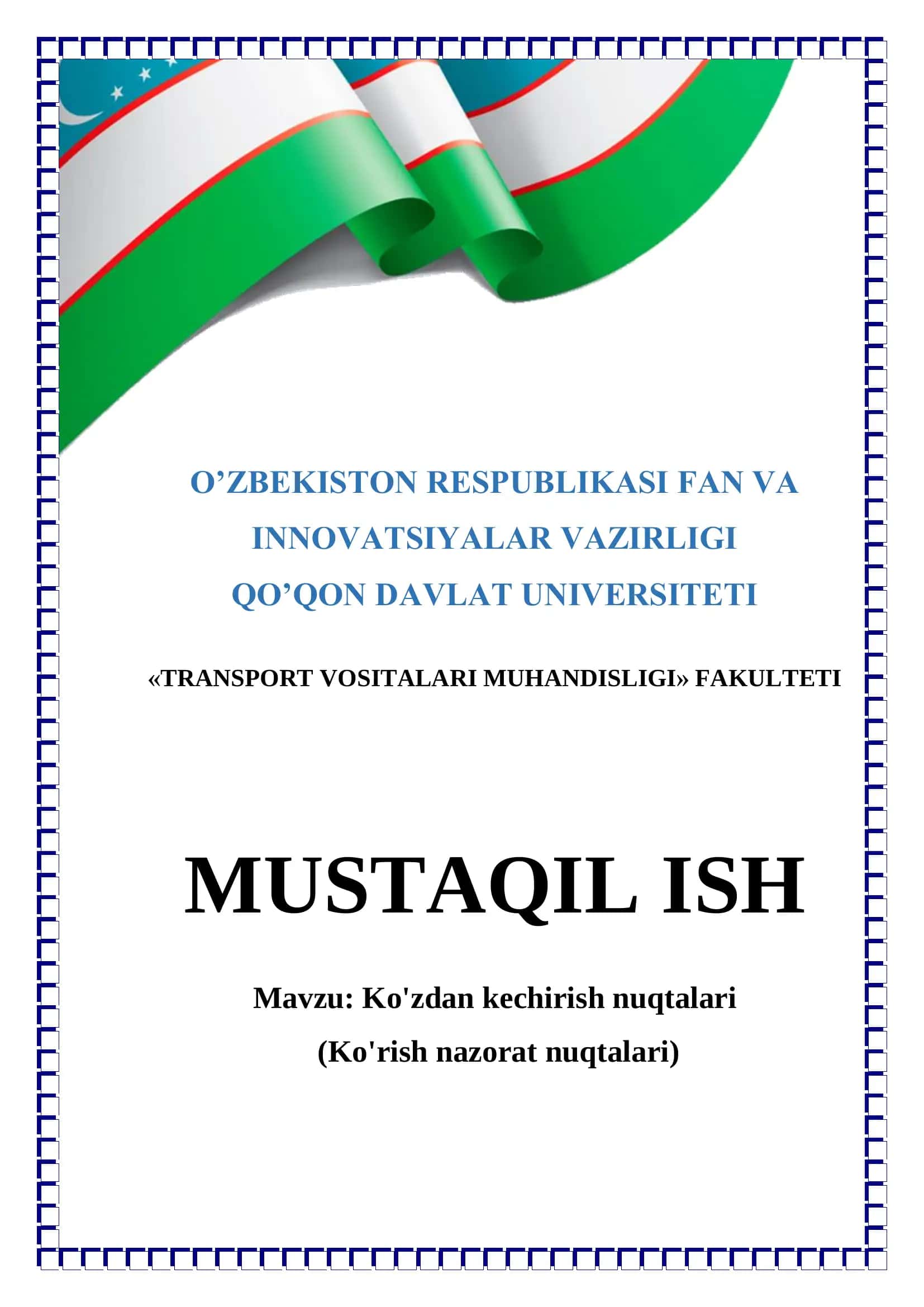 Ko'zdan kechirish nuqtalari