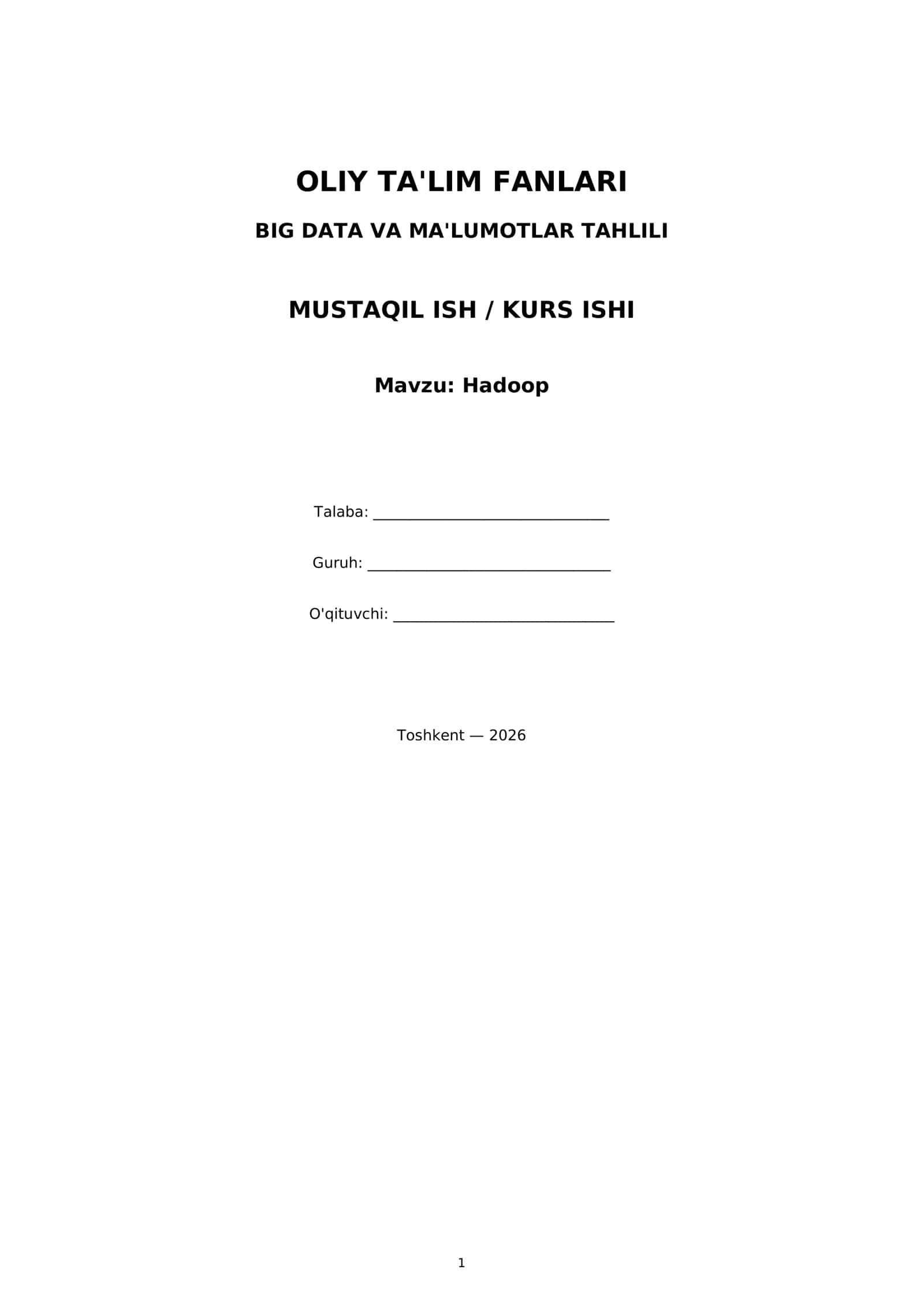 Hadoop