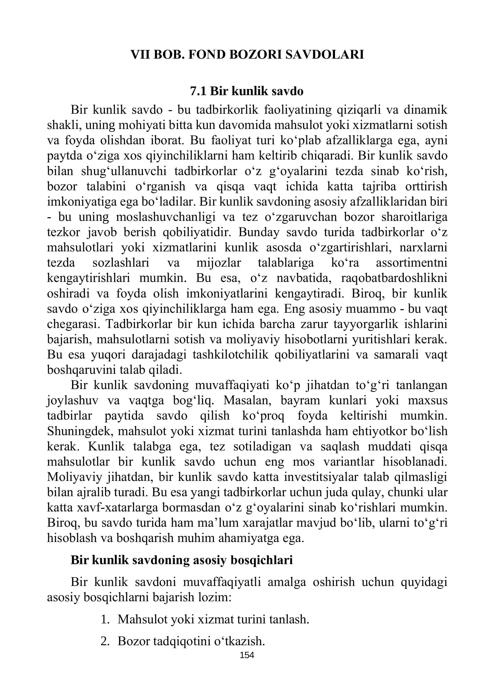 moliya bozori tahlili