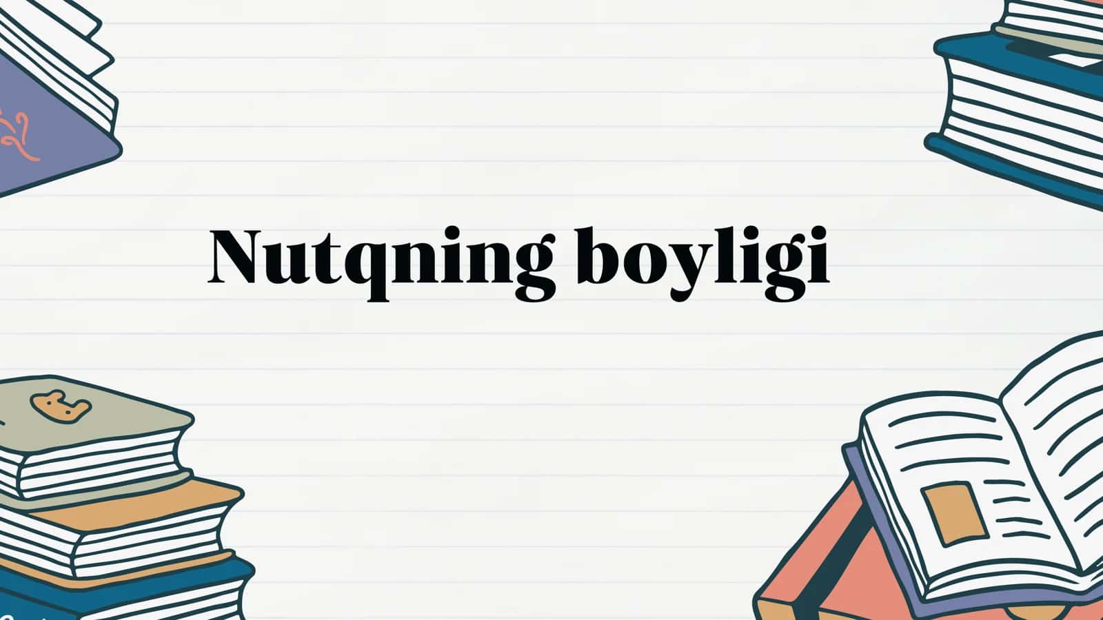 Nutqning boyligi