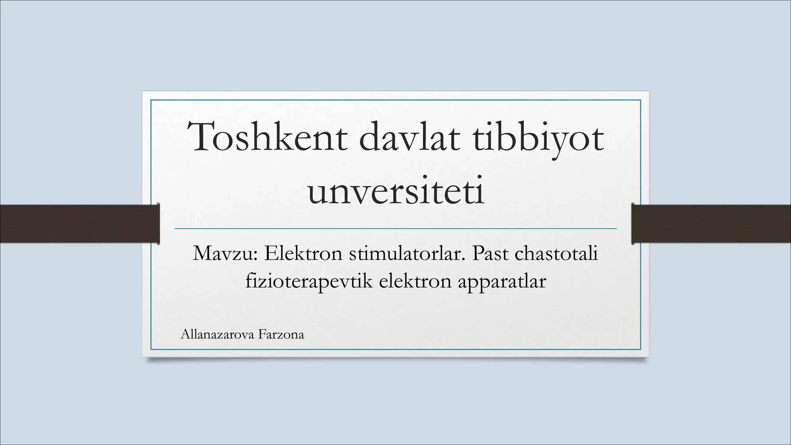 elektron stimulyatorlar