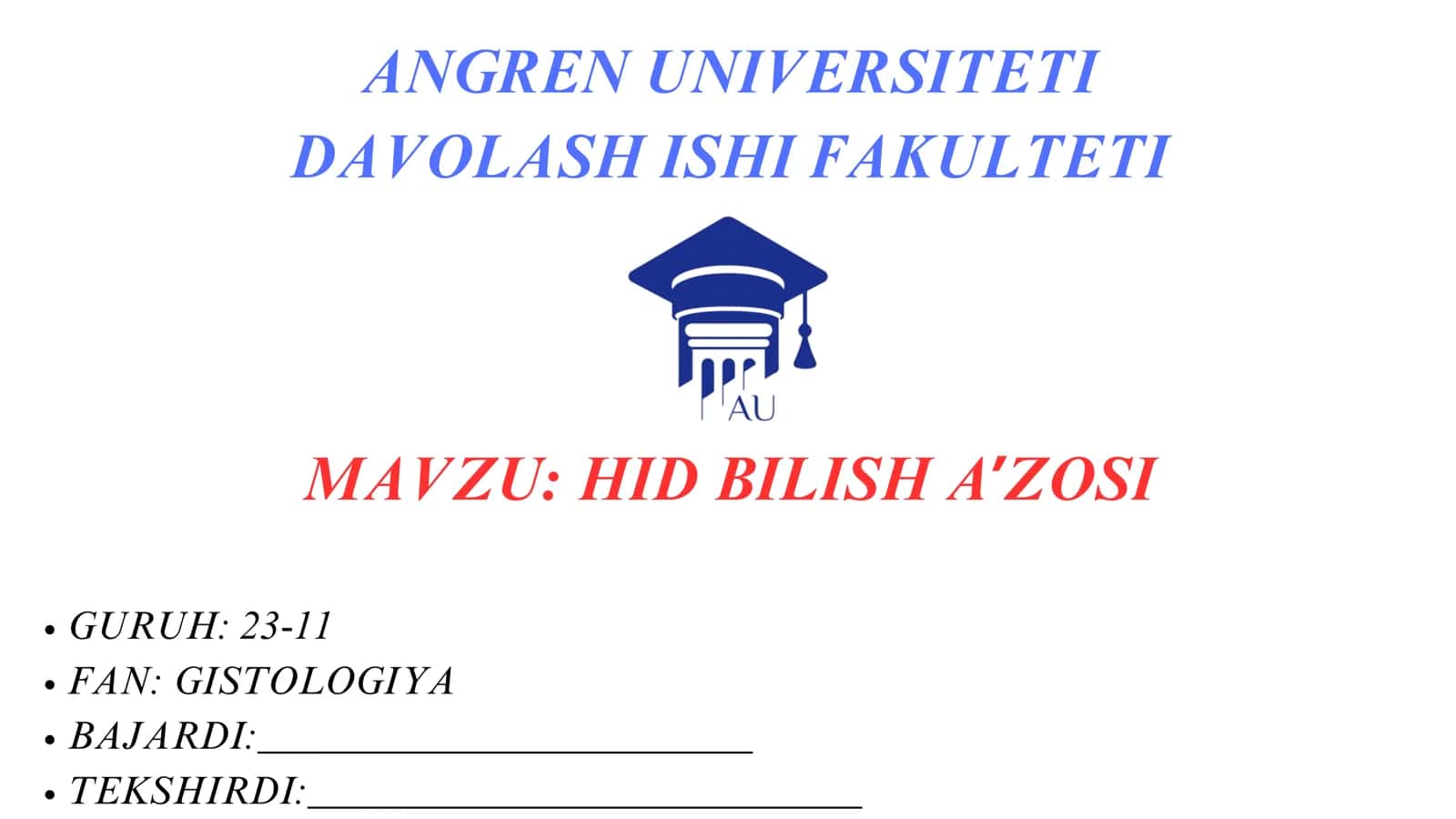 HID BILISH AʼZOSI