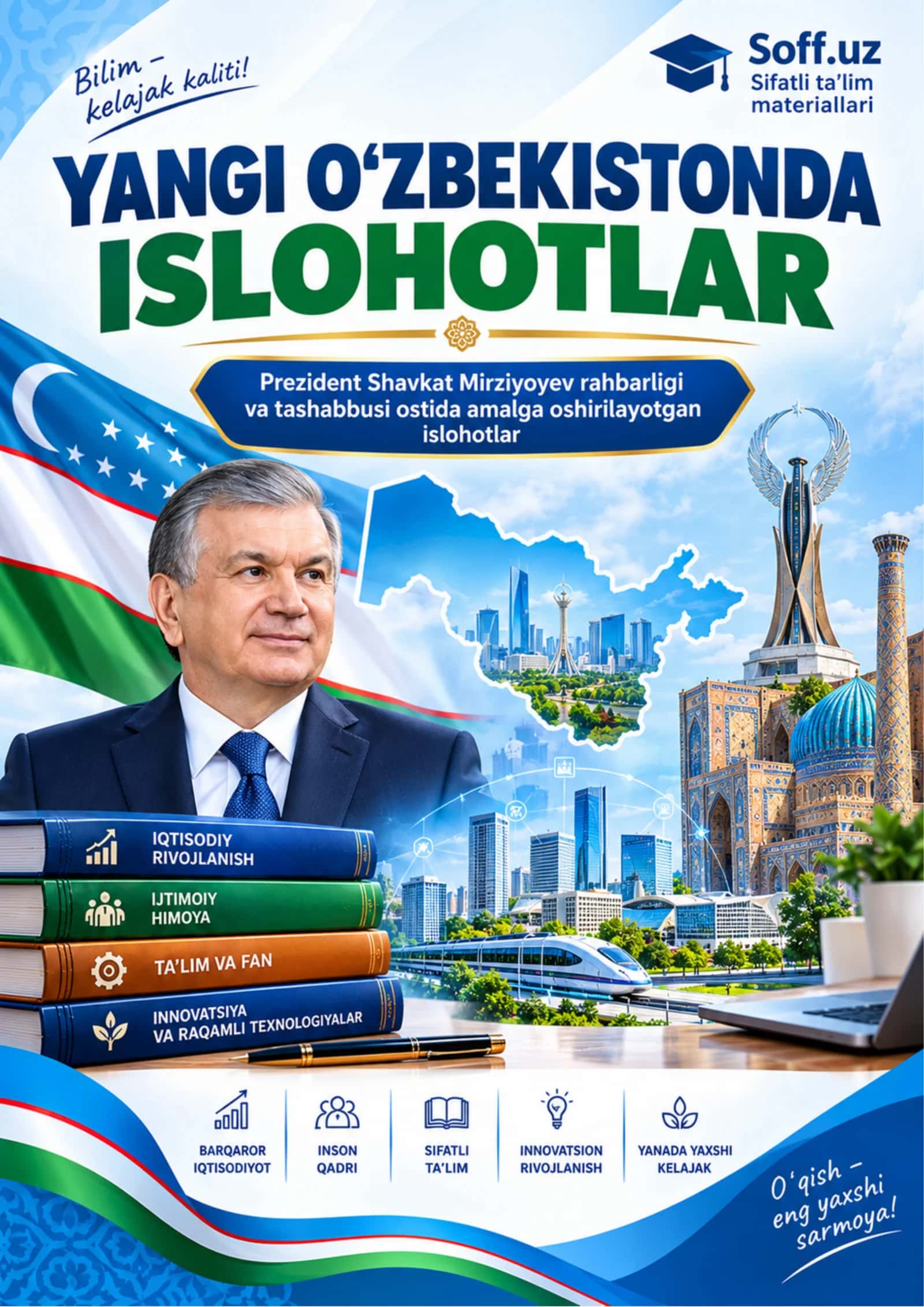 “Yangi O‘zbekistonda islohotlar — Prezident Shavkat Mirziyoyev rahbarligi va tashabbusi