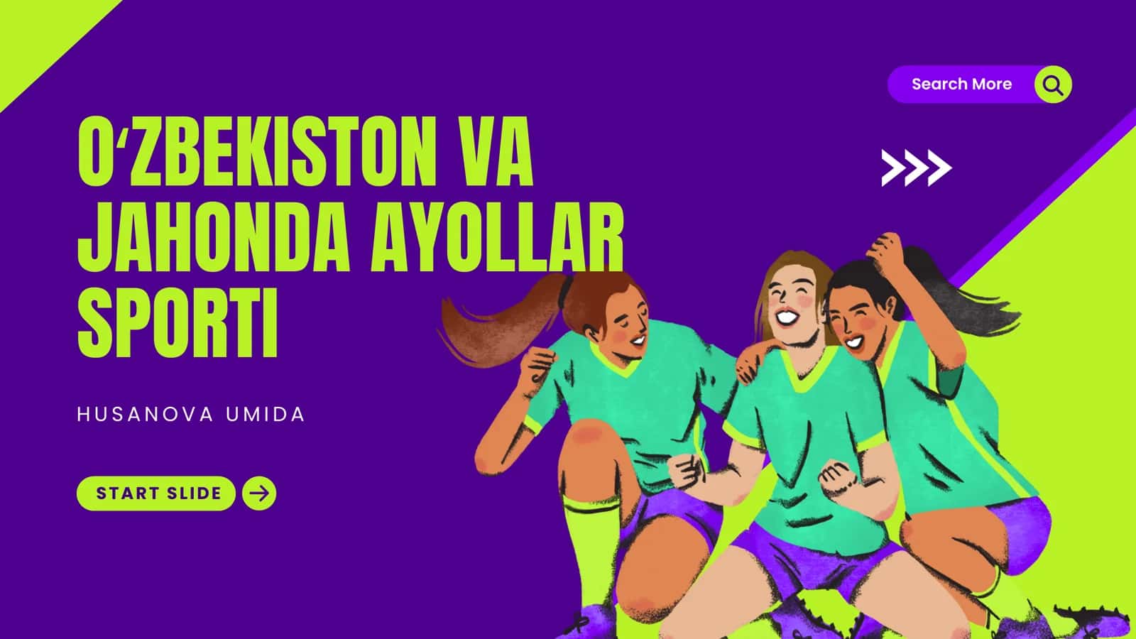 Oʻzbekiston va Jahonda Ayollar Sporti nomli taqdimot