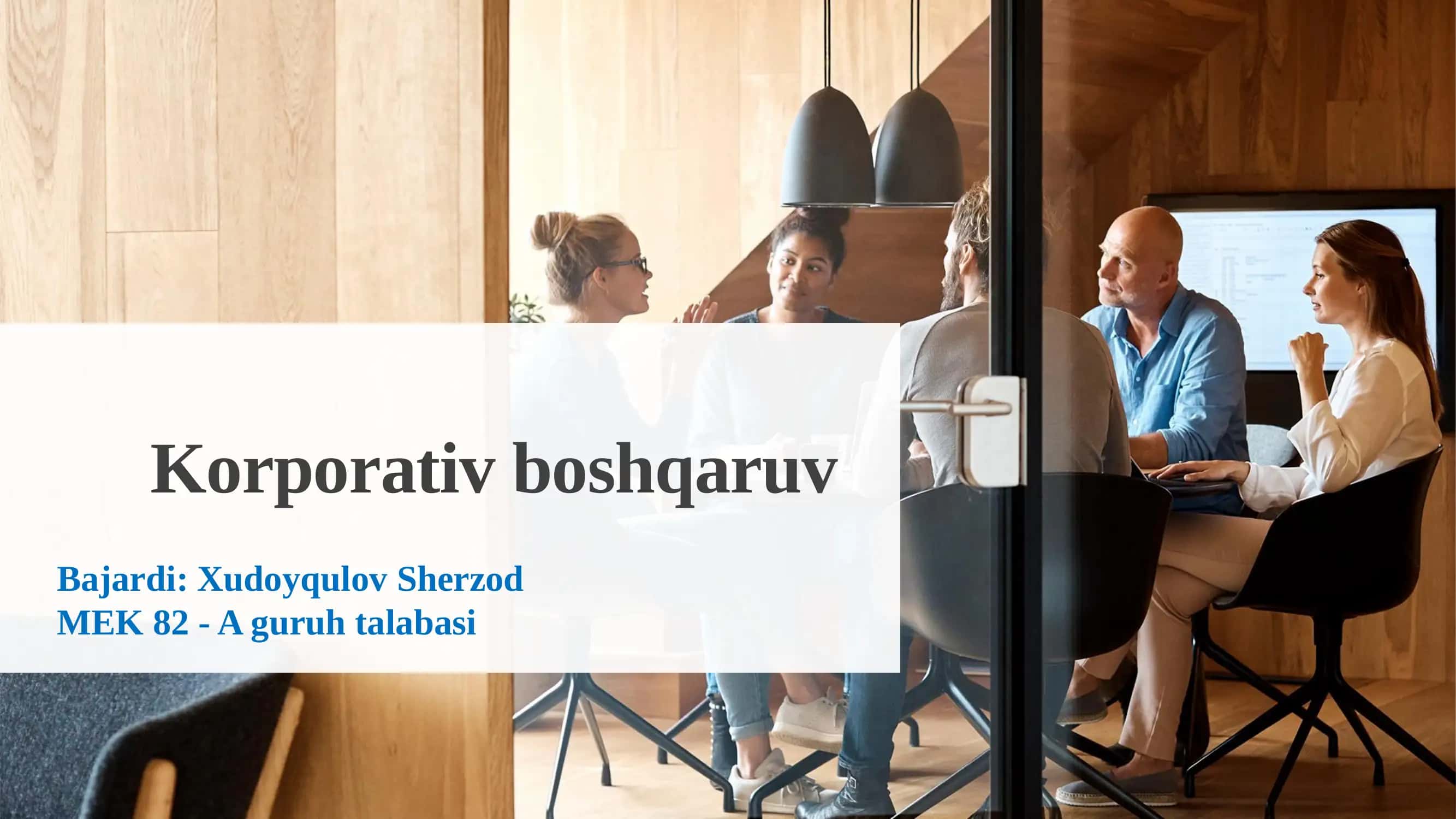 Korporativ boshqaruv
