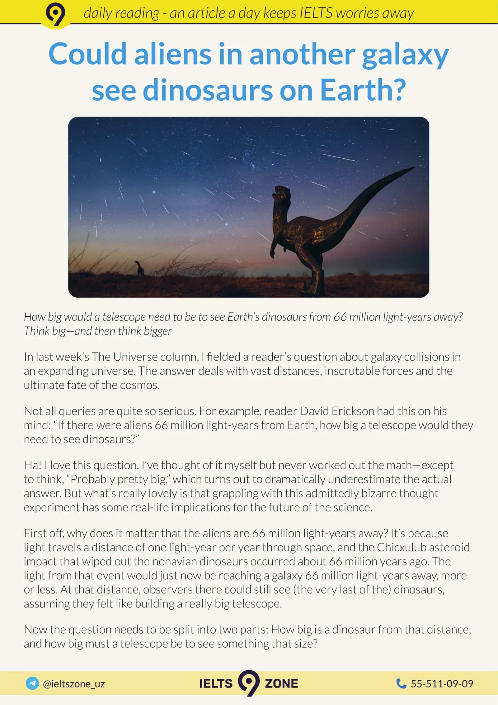 Aliens and Dinosaurs