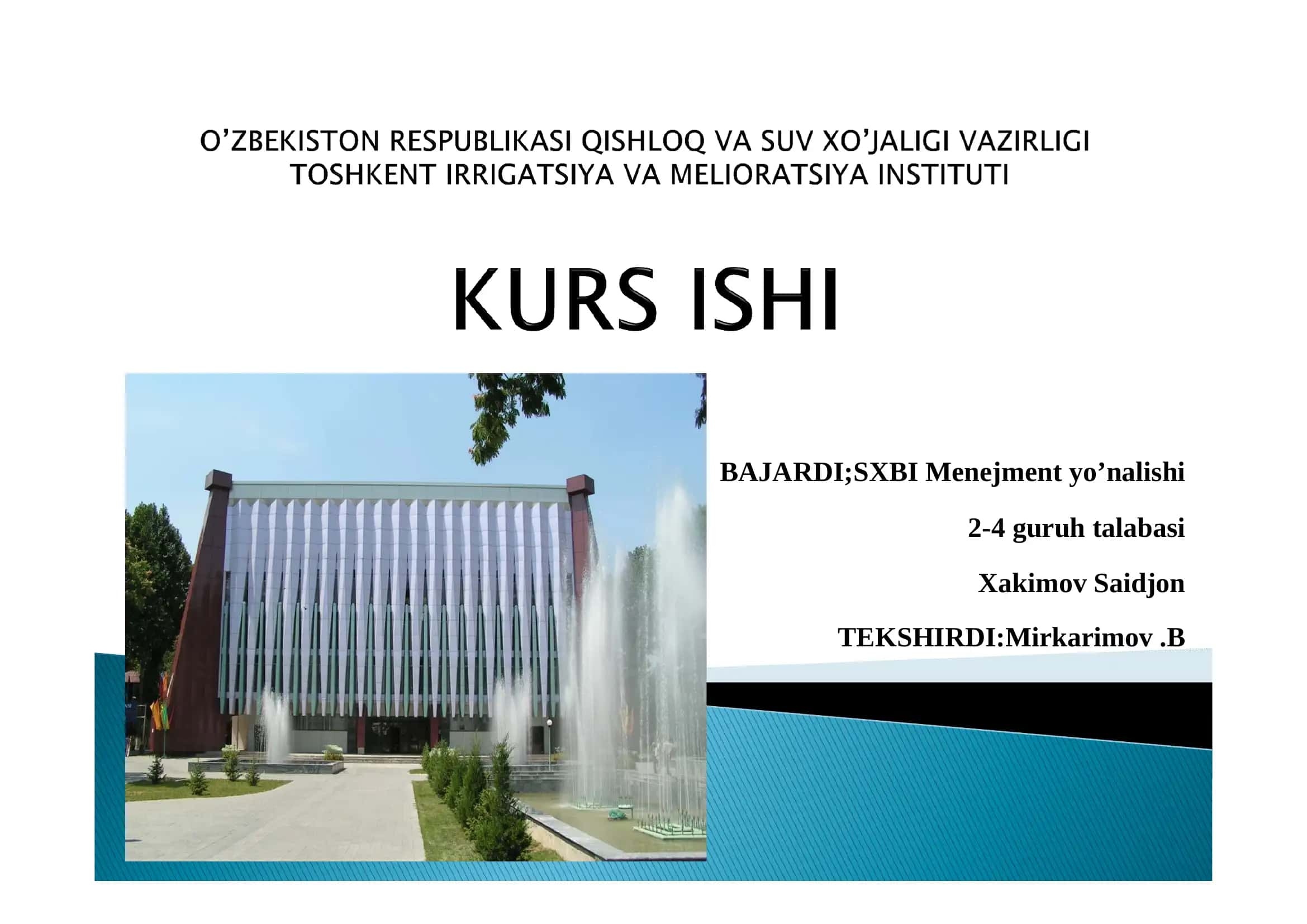 CHakana savdo va uning iqtisodiyotdagi o’rni