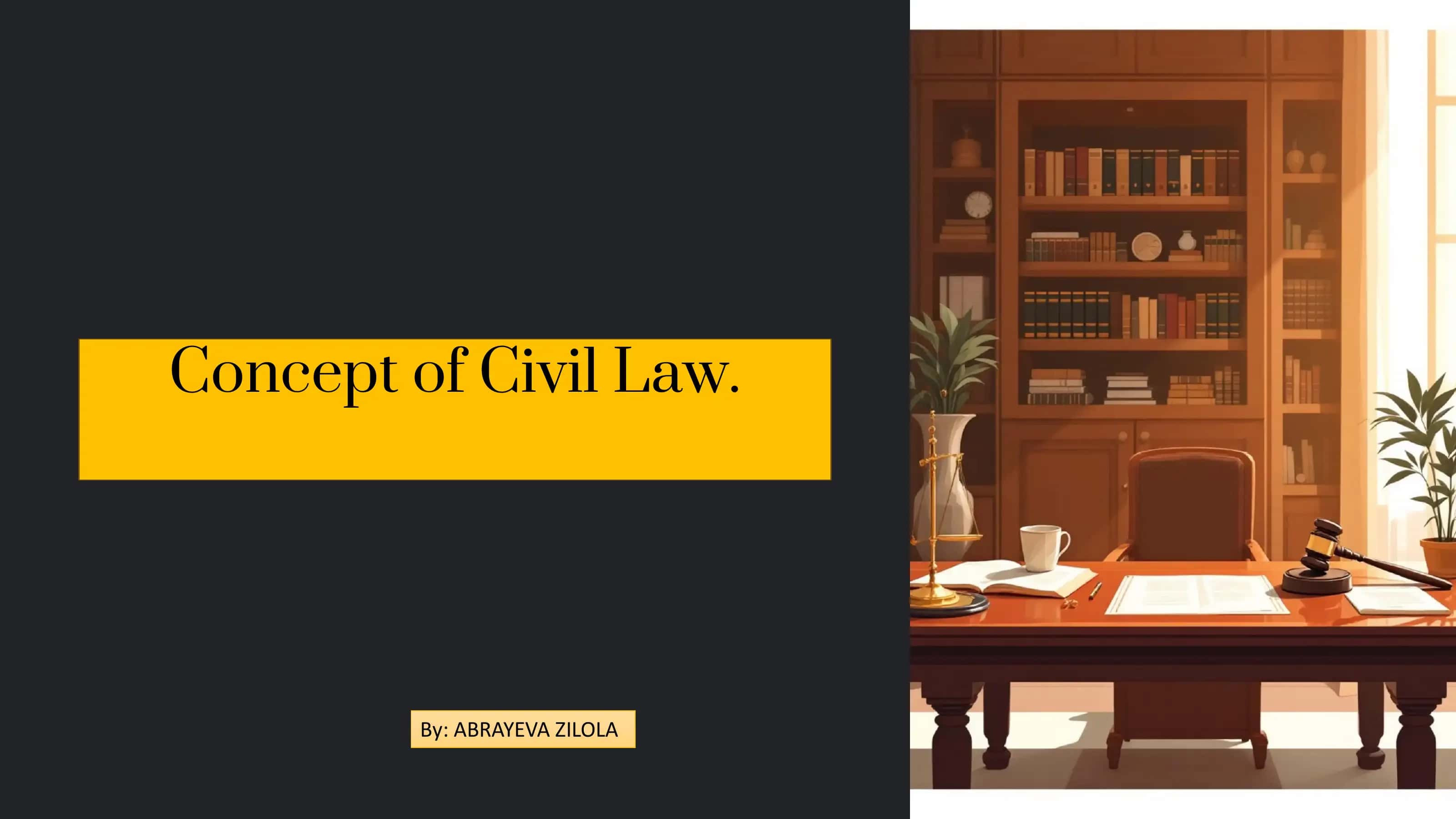 Concept of Civil Law