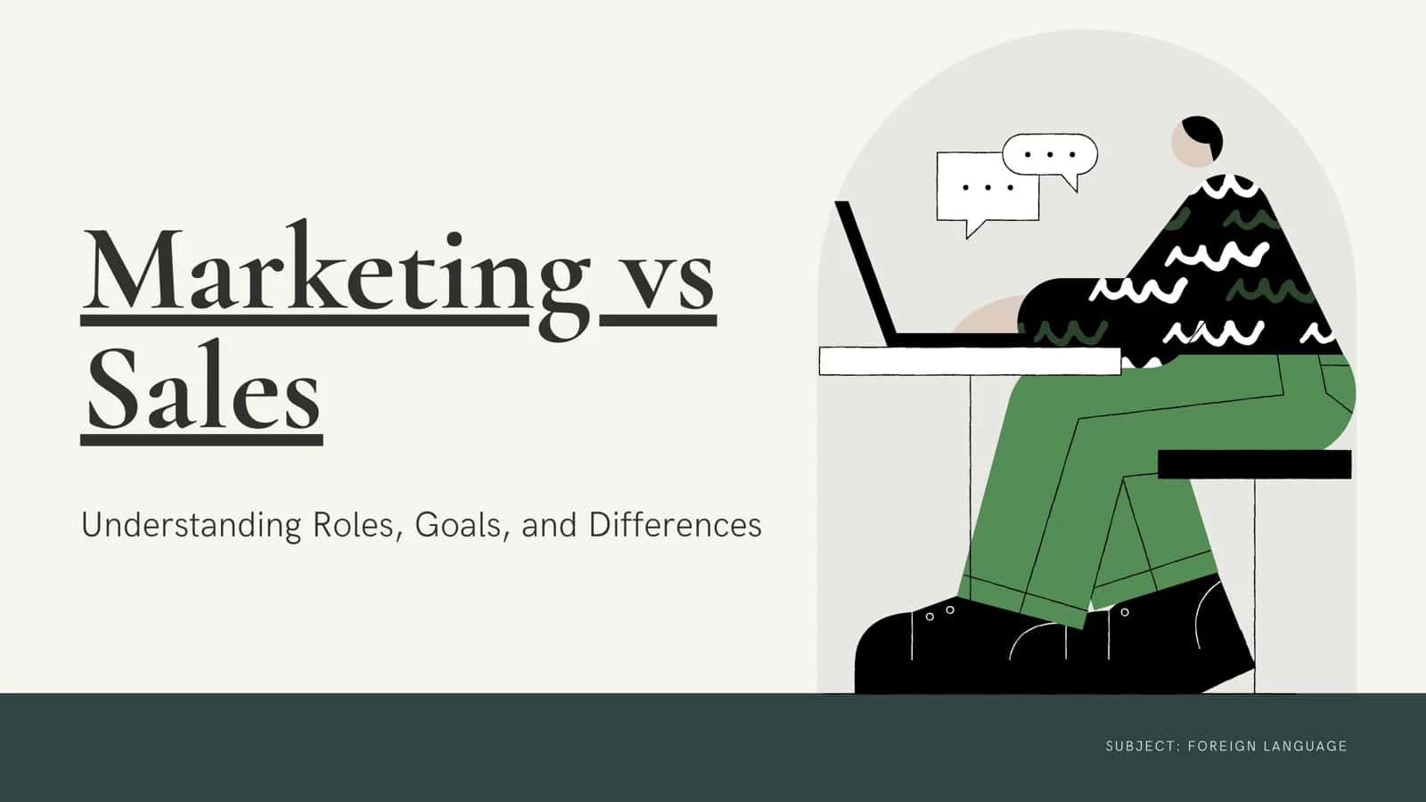 Marketing vs Sales