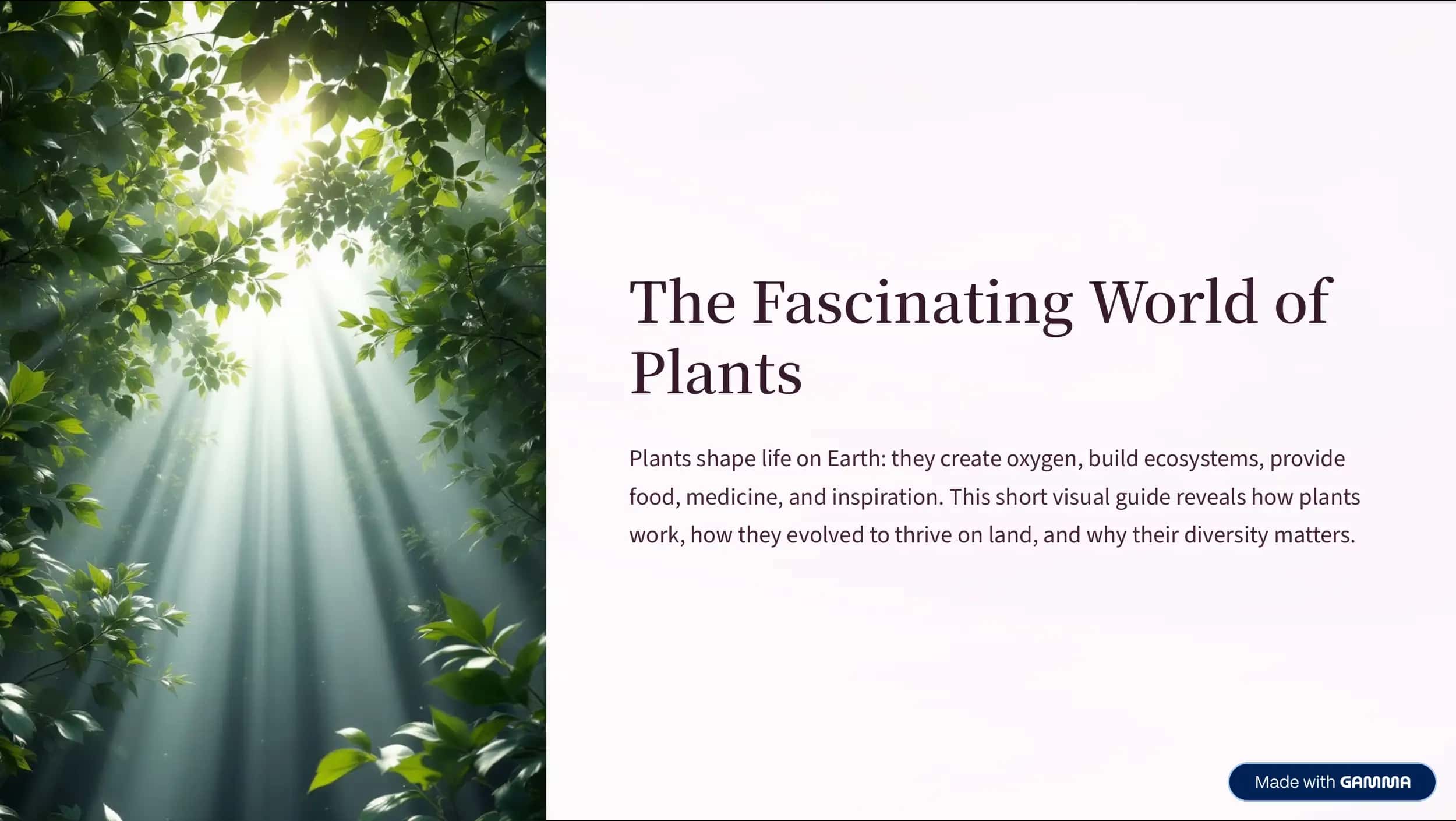 Essential Plant Parts