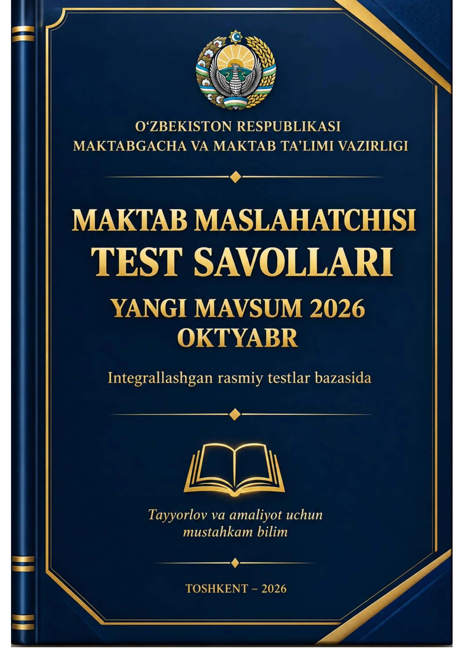 MAKTAB MASLAHATCHISI TEST YANGI MAVSUM — 2026 YIL OKTYABR