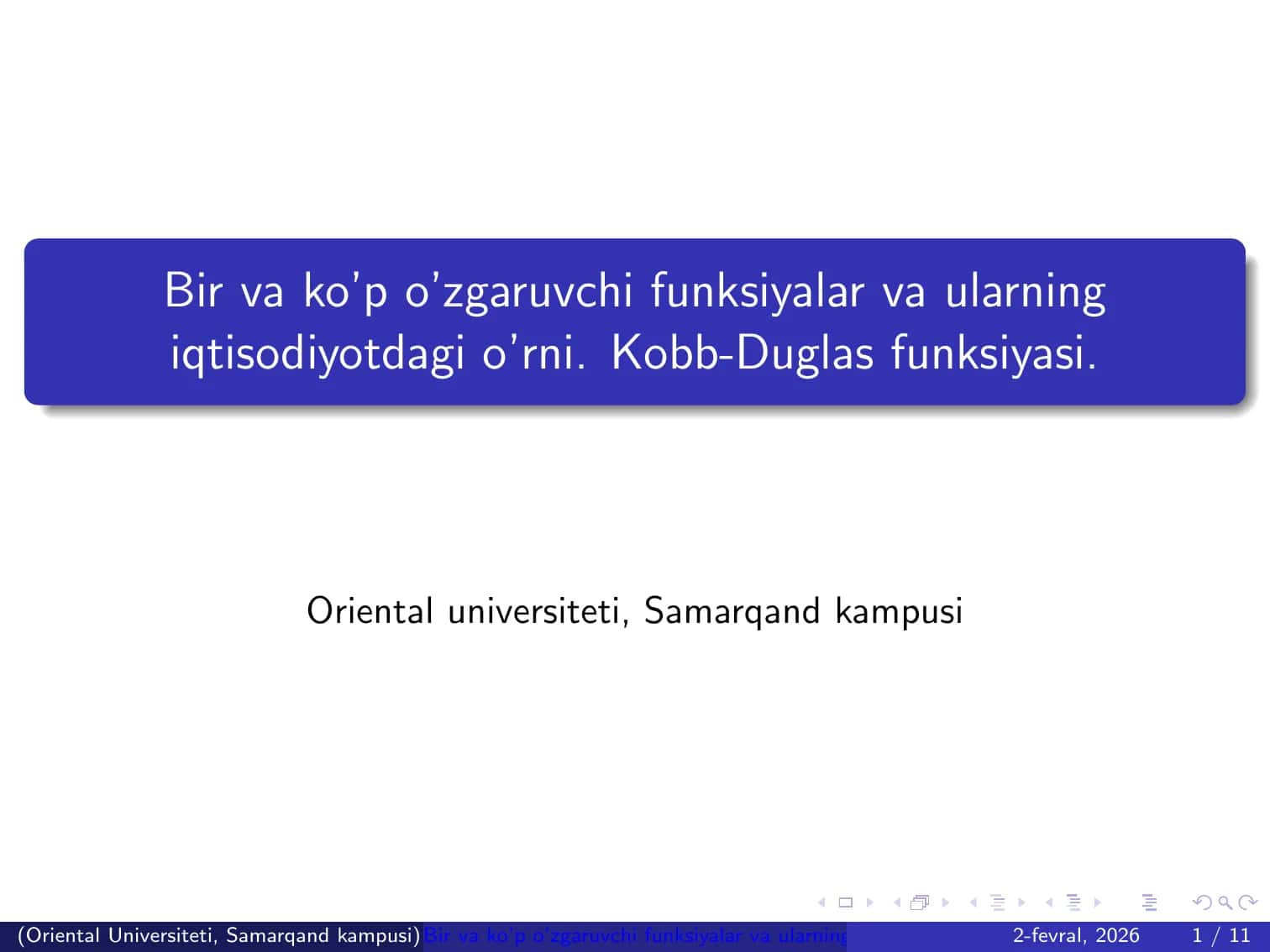 Kobb-Duglas funksiyasi