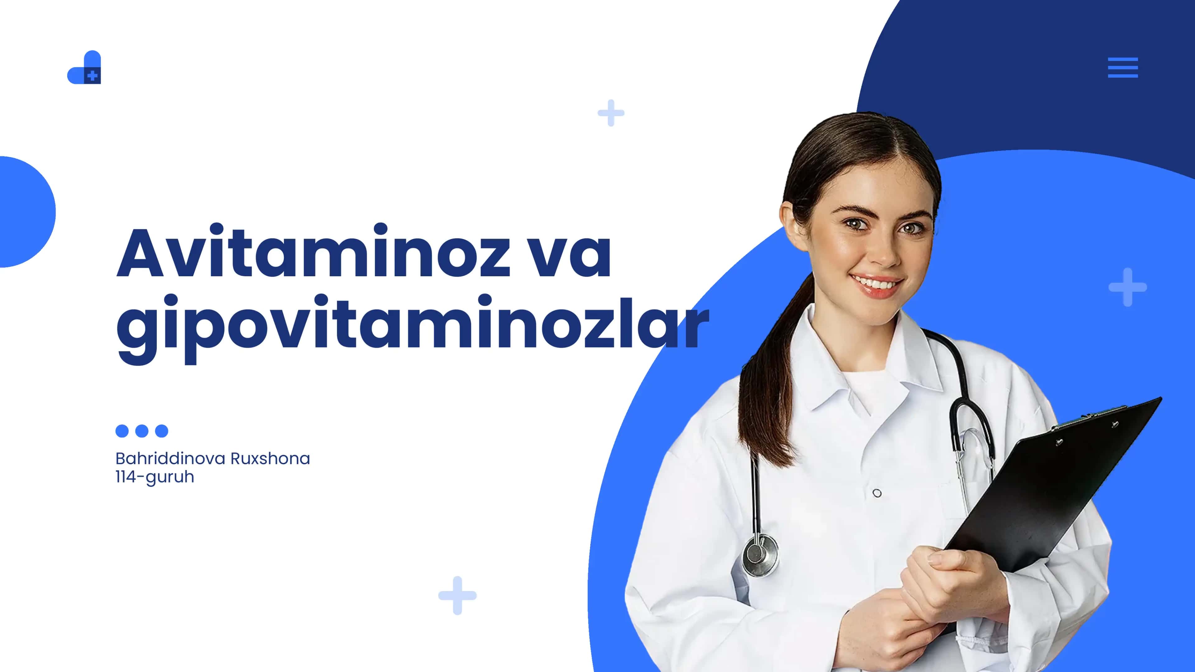 Avitaminoz va gipovitaminozlar