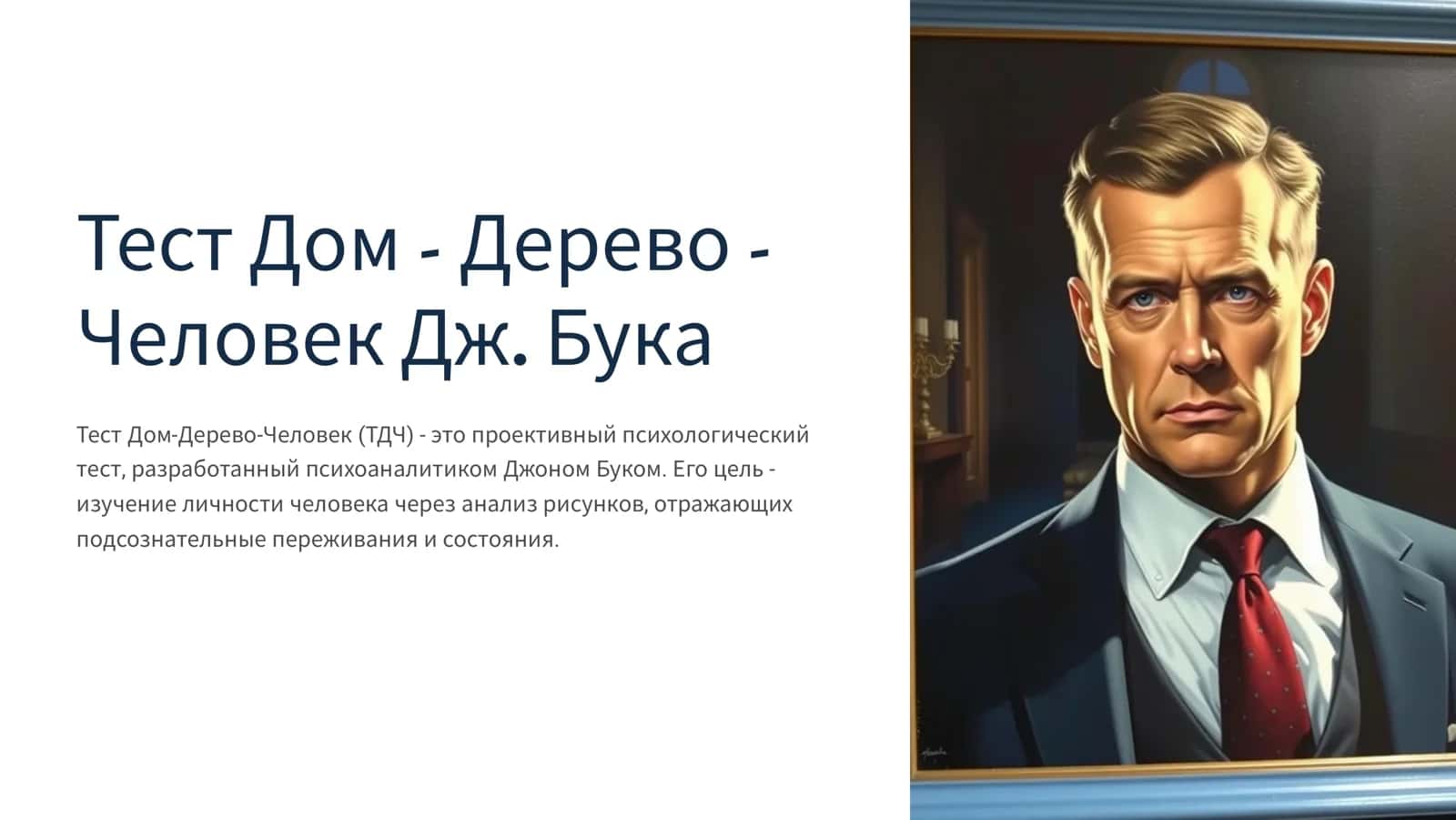 Тест Дом - Дерево -  Человек Дж. Бука