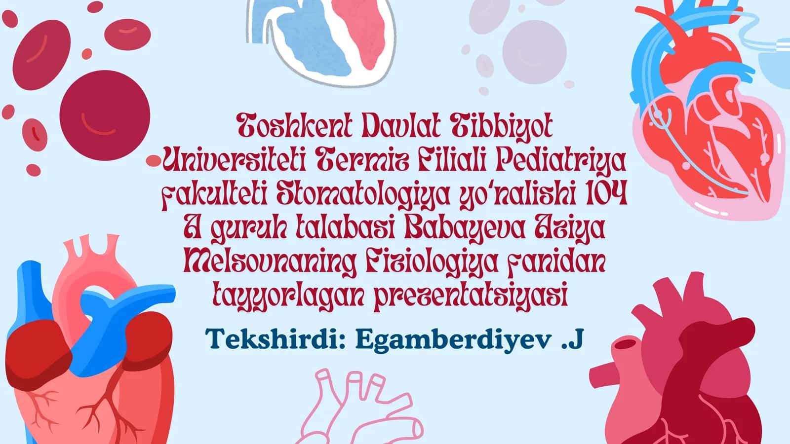Yurak faoliyatining boshqarilishini oʻrganish