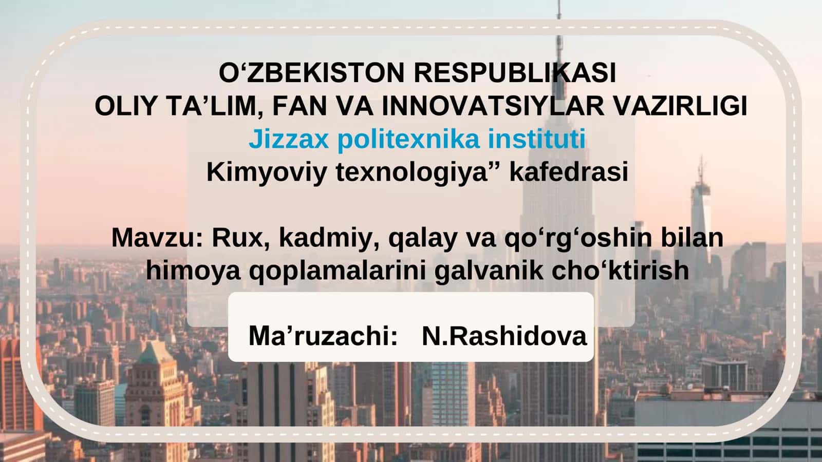 Kimyoviy texnologiya