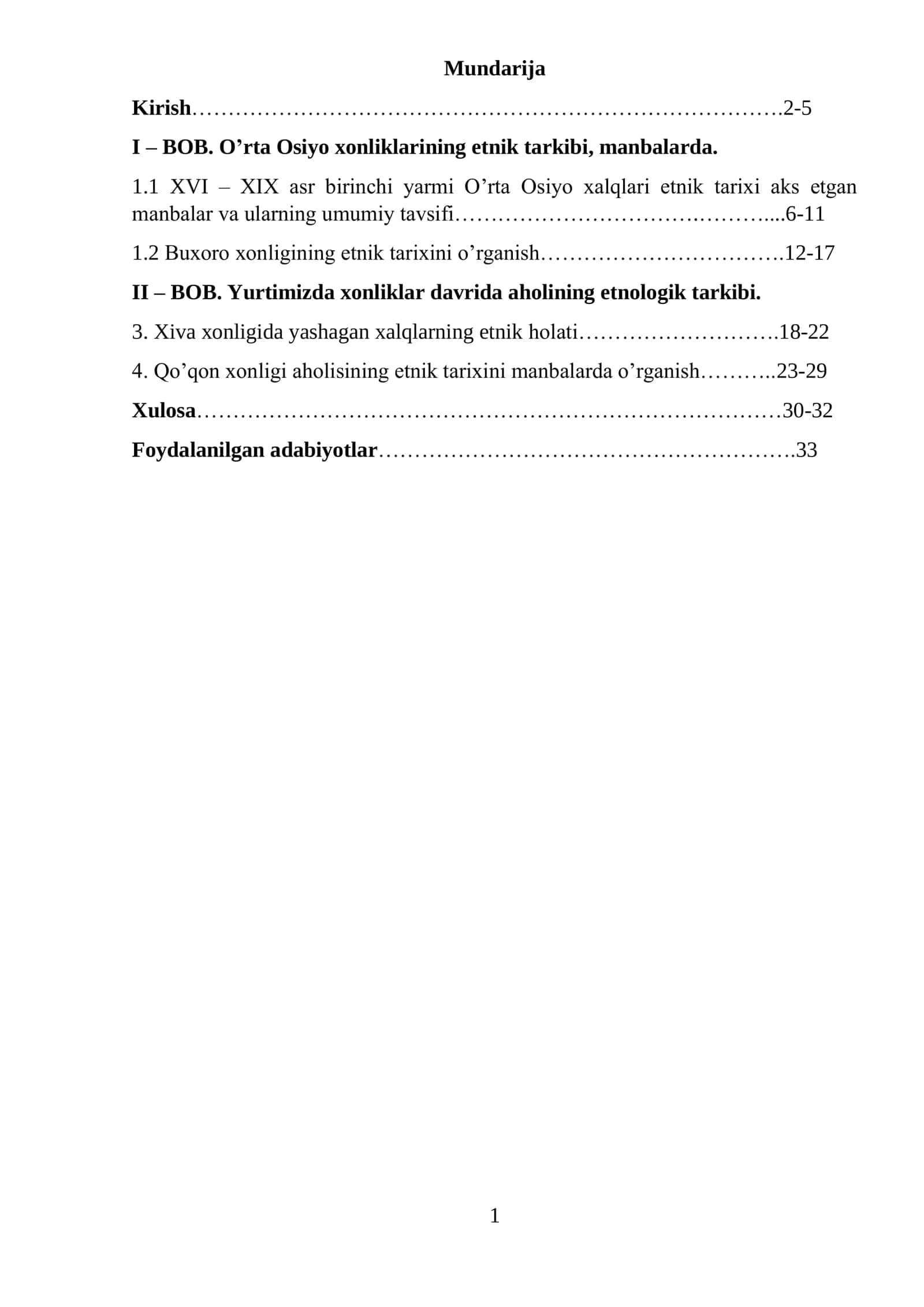 O’zbek xalqining etnik tarixi