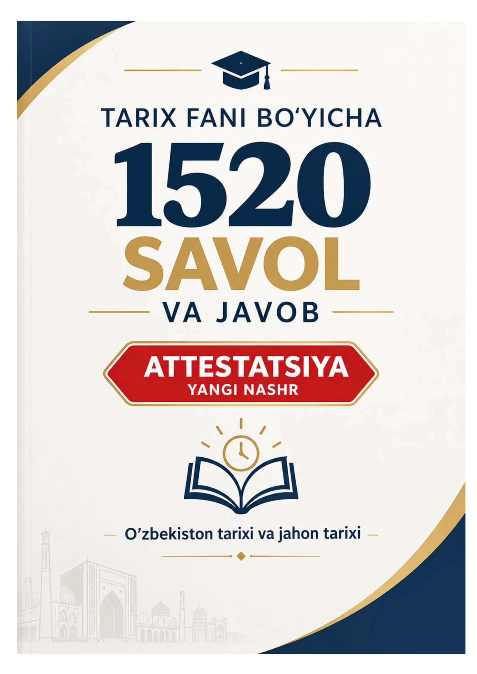 Tarix attestatsiya savollari yangi javoblari bilan