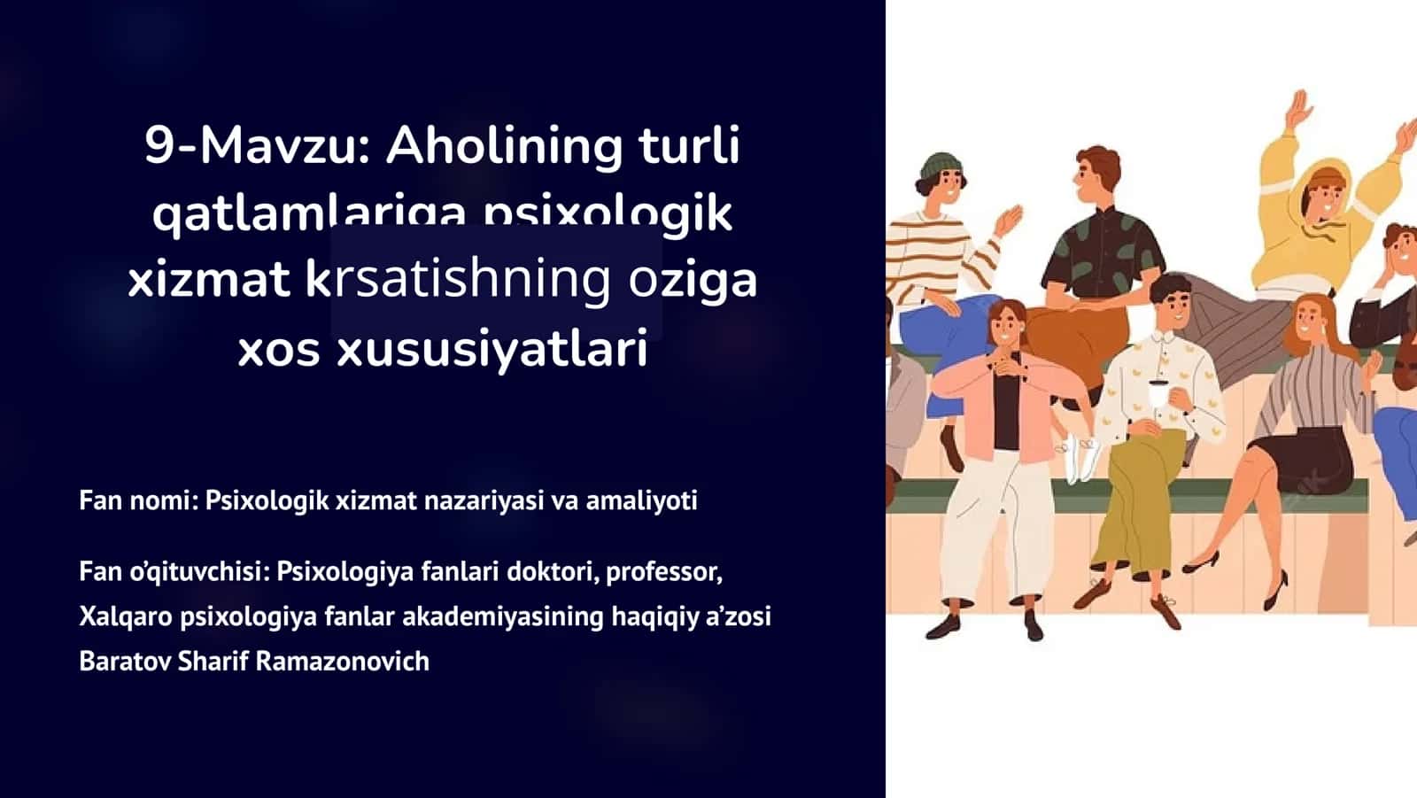 Psixologik xizmat nazariyasi va amaliyoti