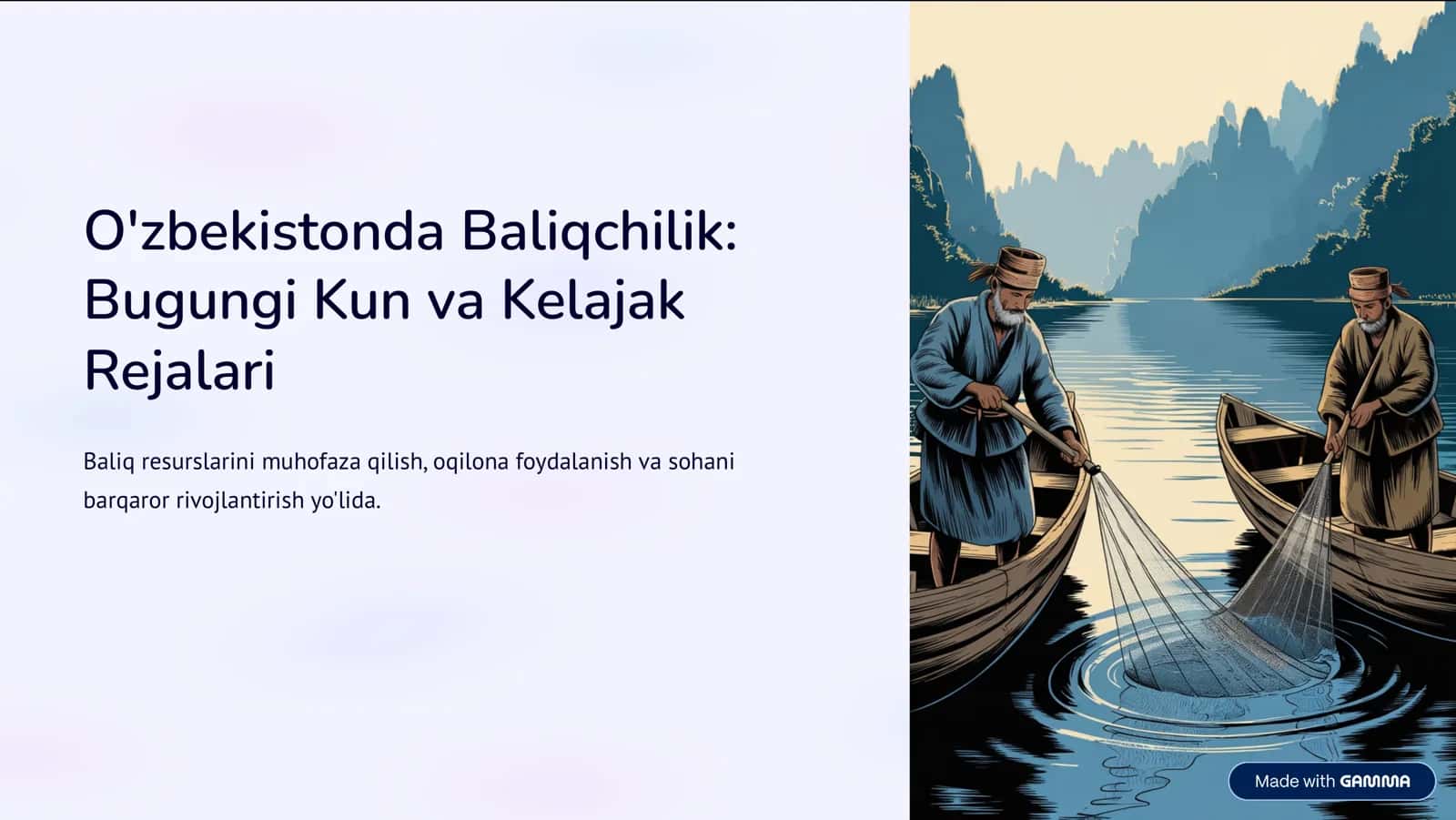 O'zbekistonda Baliqchilik: Bugungi Kun va Kelajak Rejalari