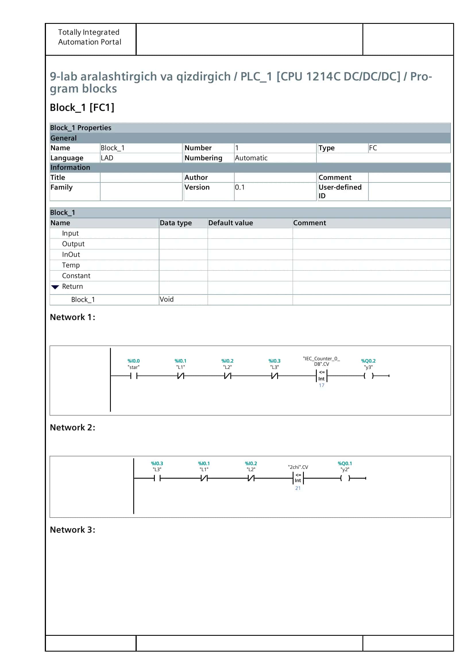 9-lab aralashtirgich va qizdirgich / PLC_1 [CPU 1214C DC/DC/DC]