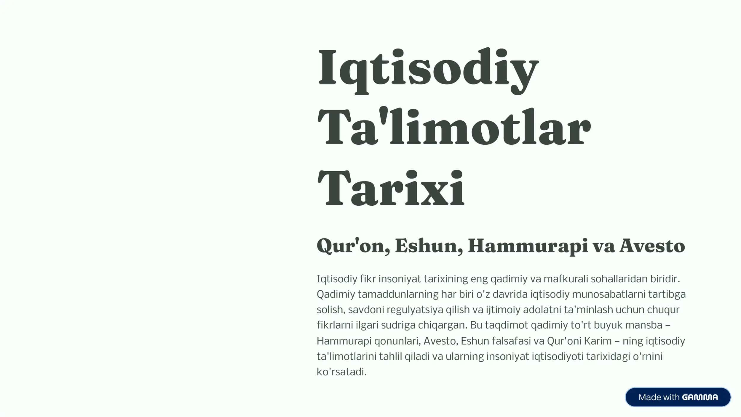 iqtisodiy qonunlar