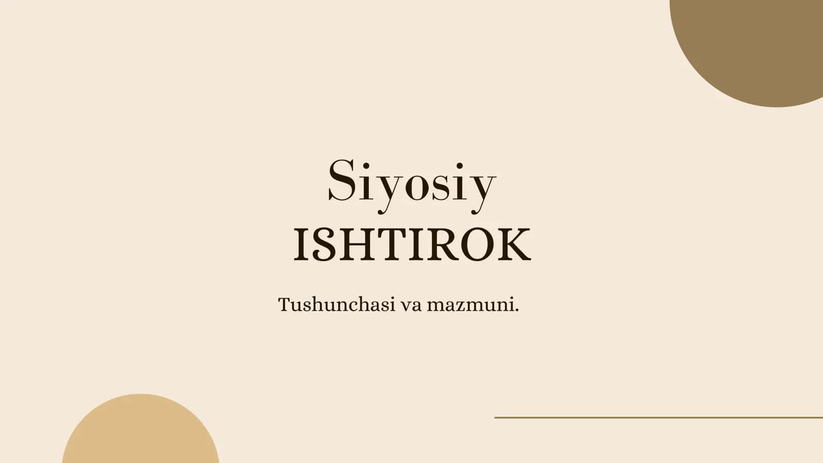 Siyosiy ishtirok