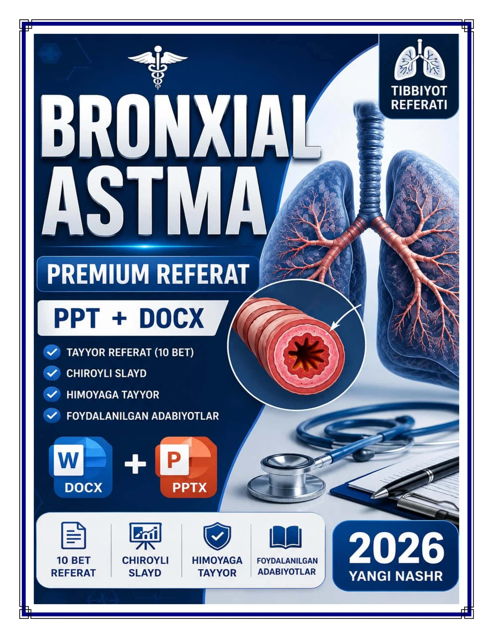 Bronxial astma | Premium referat + slayd