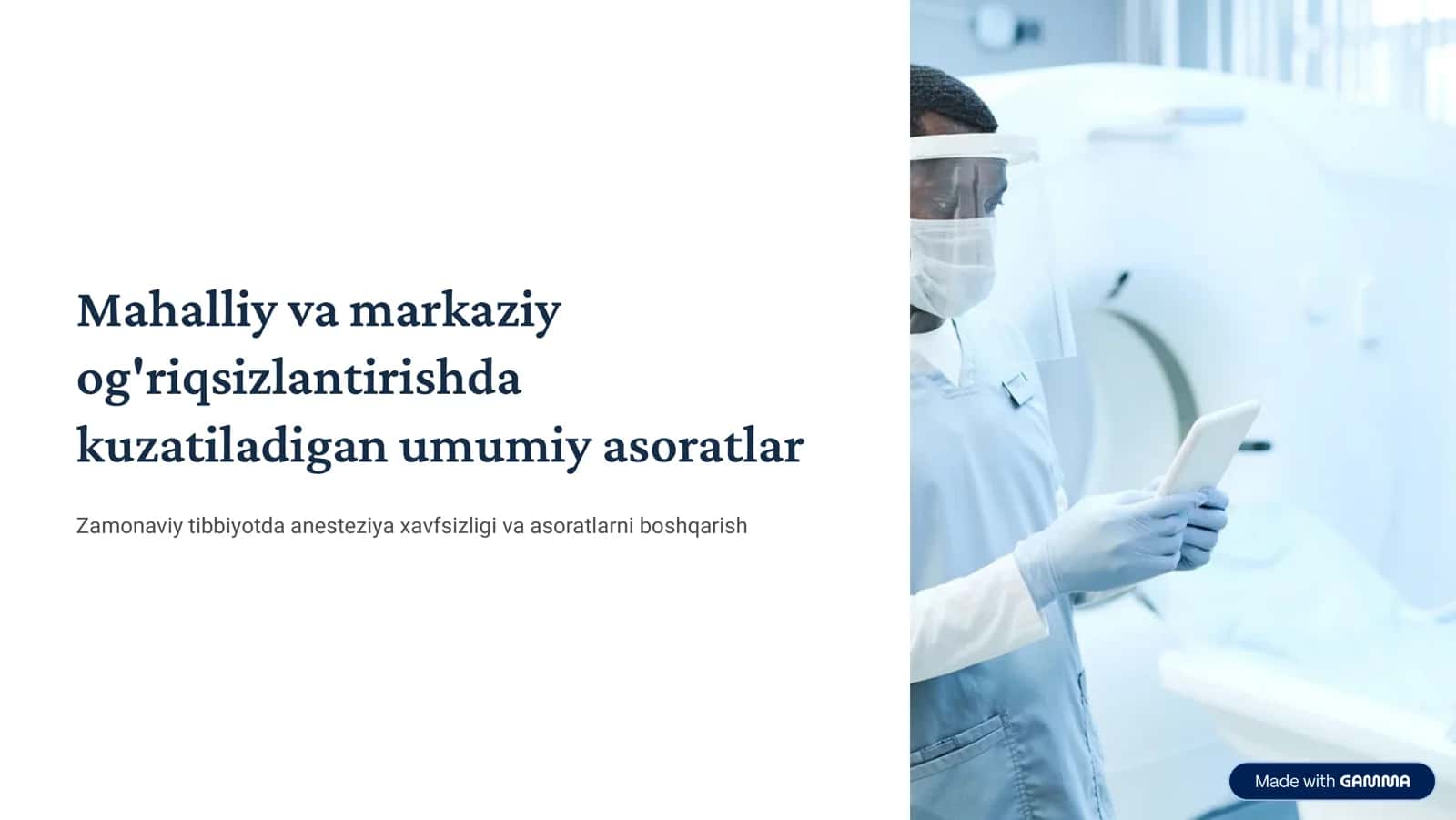 Mаhаlliy vа mаrkаziy оg’riqsizlаntirishdа kuzаtilishi mumkin bo’lgаn umumiy аsоrаtlаr.