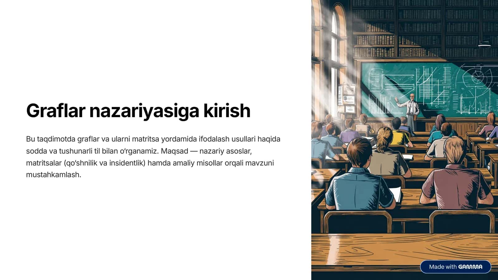 Graflar nazariyasiga kirish