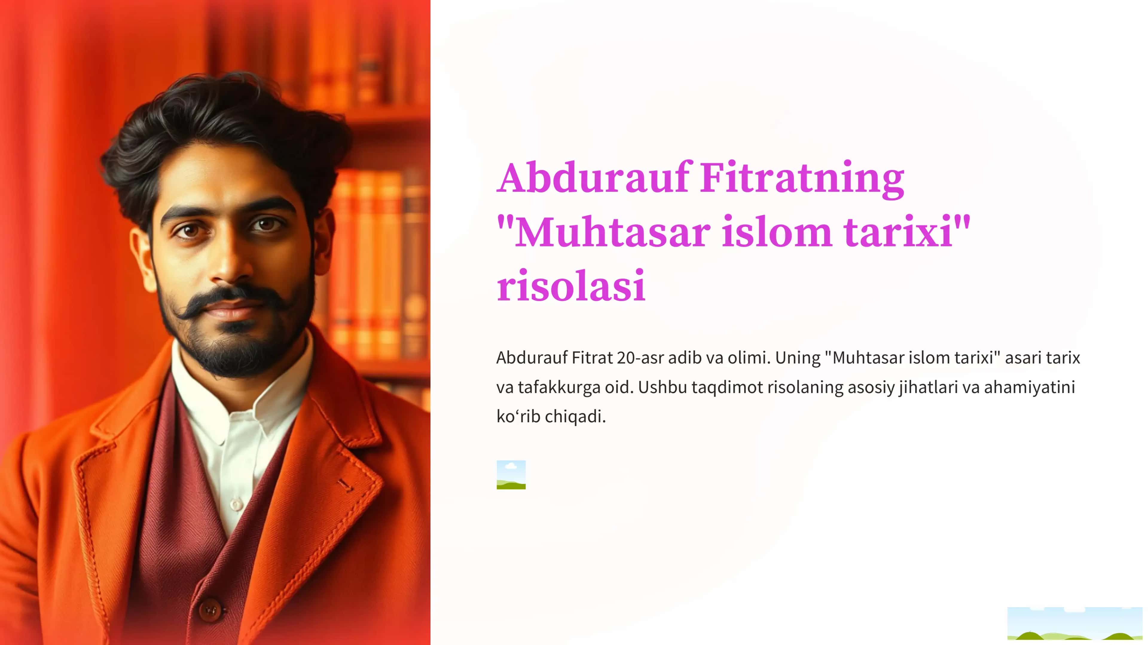 Muhtasar islom tarixi risolasi