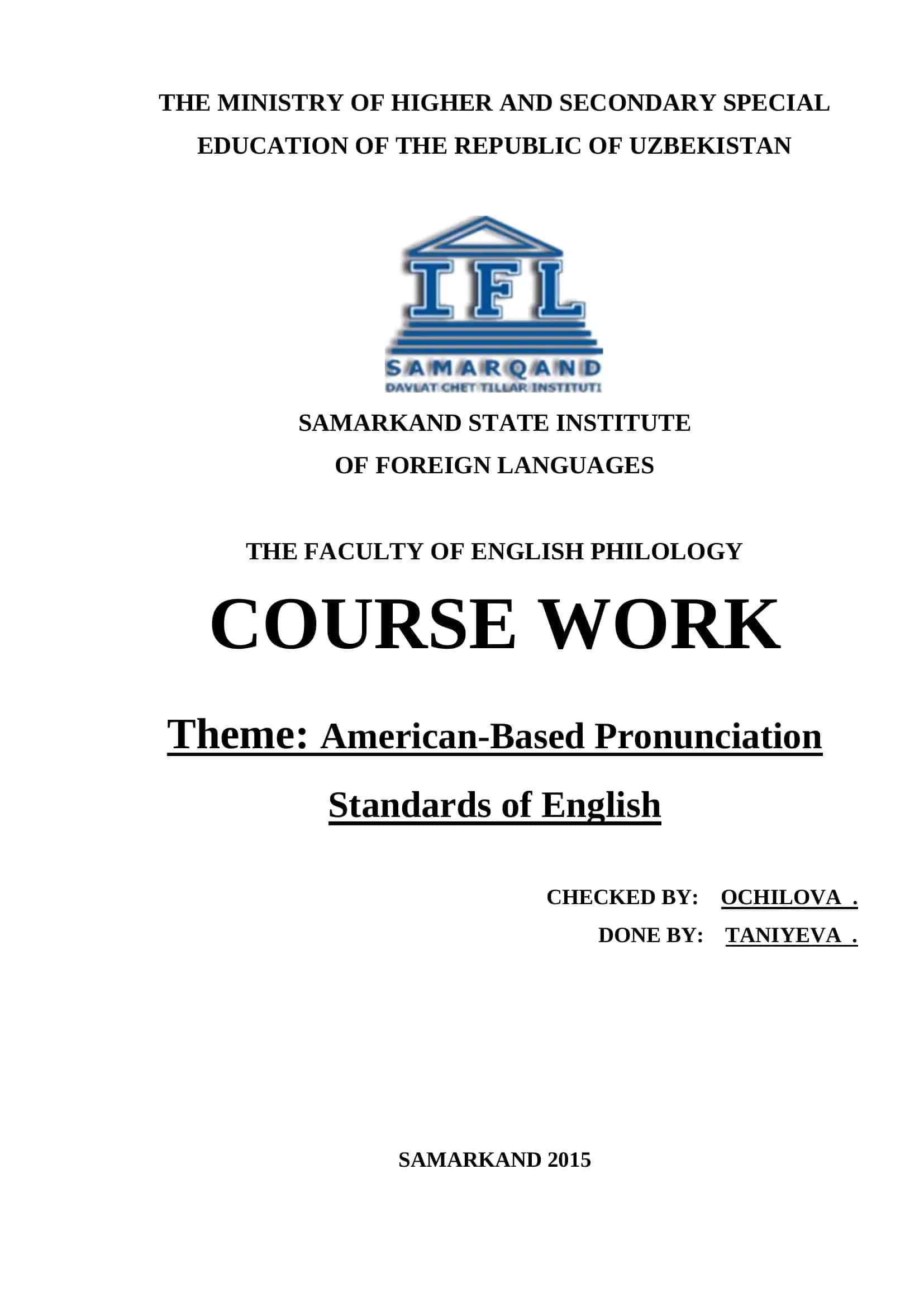 American-Based Pronunciation Standards of English