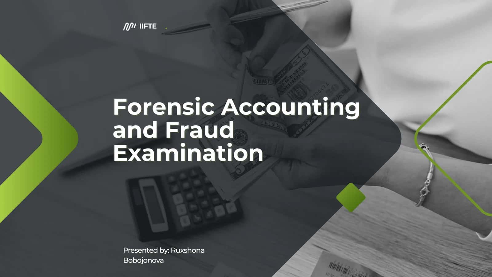Forensic Accounting and Fraud Examination