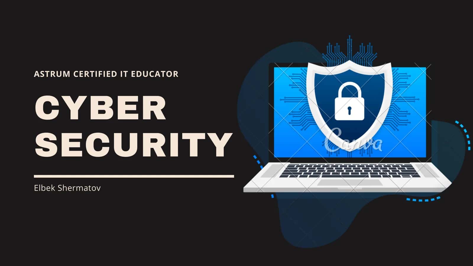 CYBER SECURITY Elbek Shermatov ASTRUM CERTIFIED IT EDUCATOR