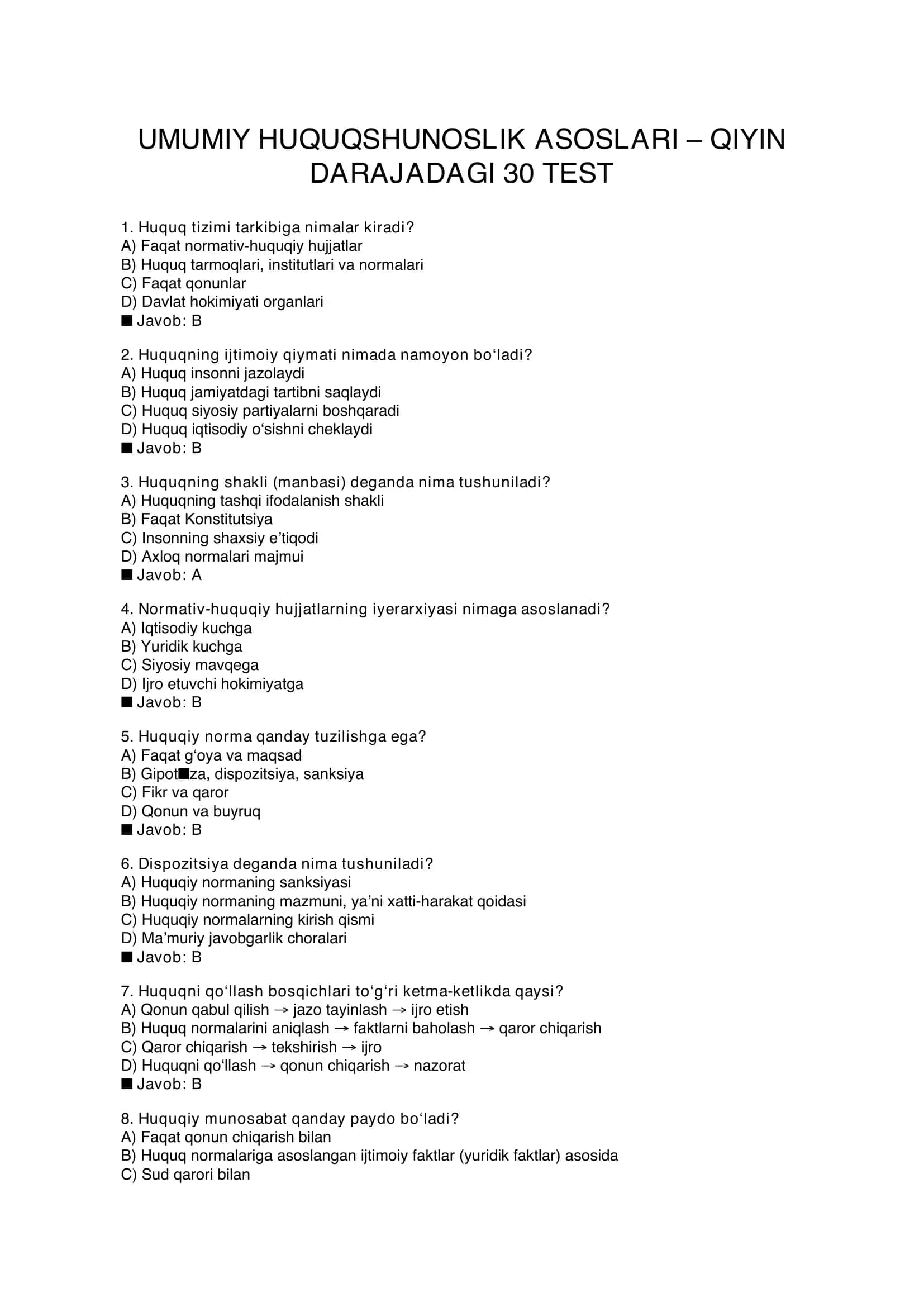 Umumiy_Huquqshunoslik_Asoslari_Qiyin_30_Test