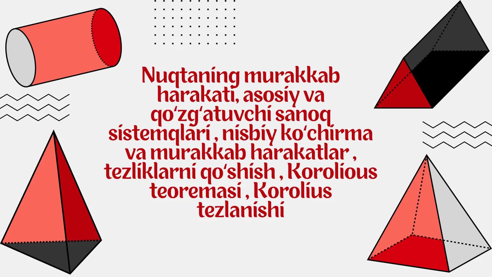 Nuqtaning murakkab harakati
