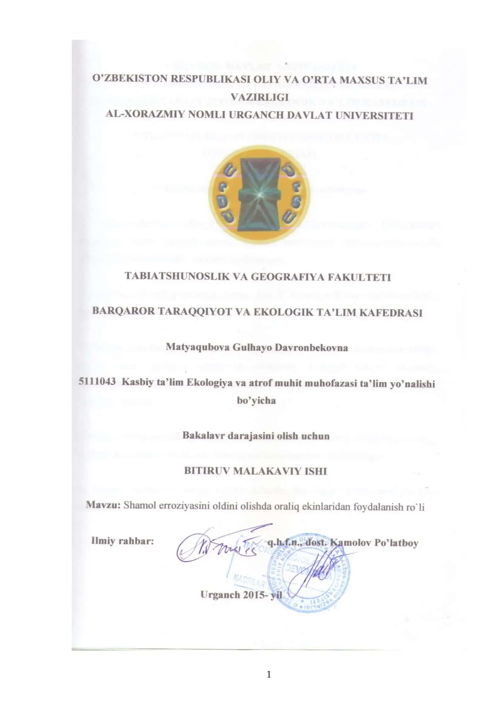 Qishloq xo’jaligi rivojitari,