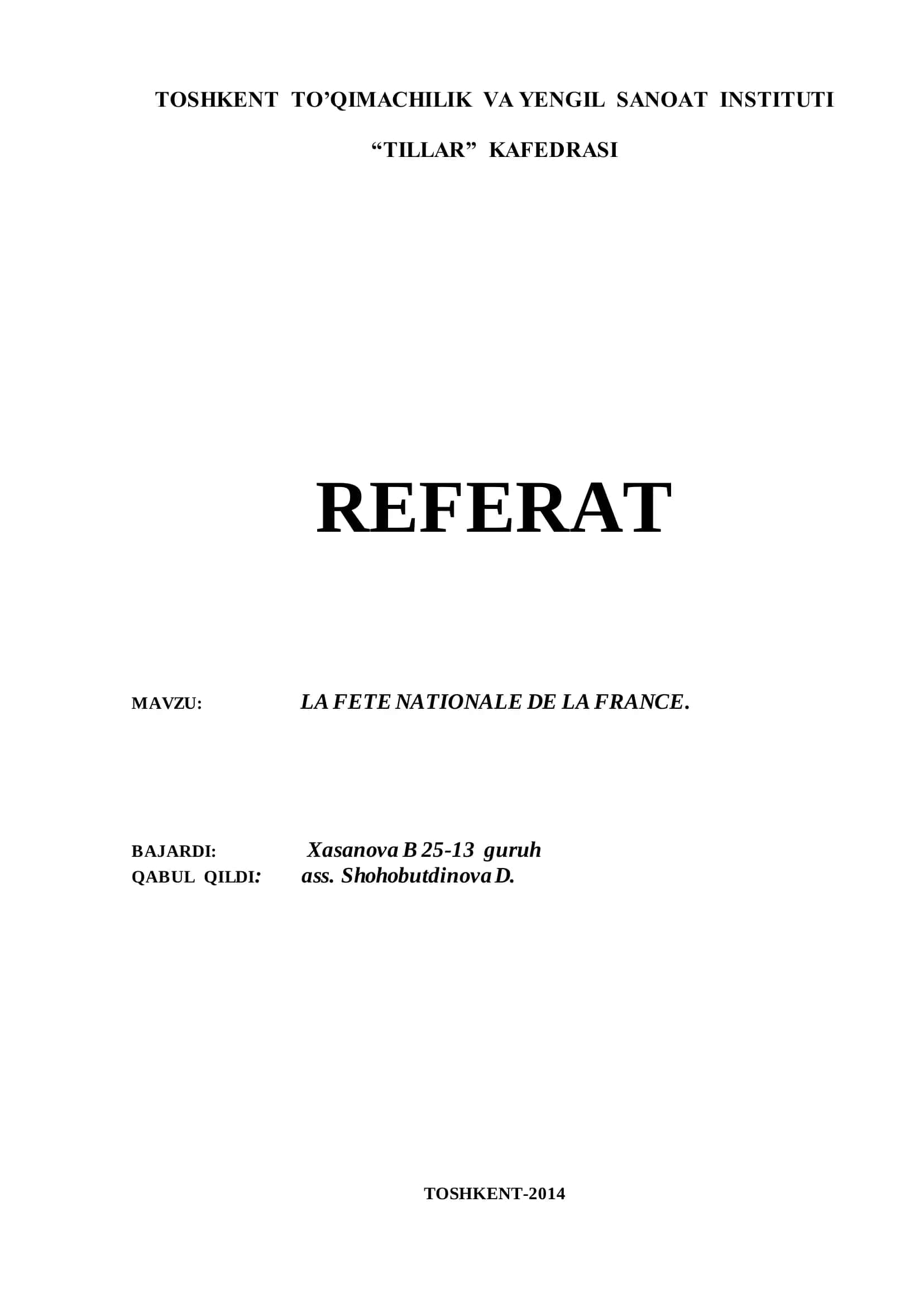 Fête nationale française
