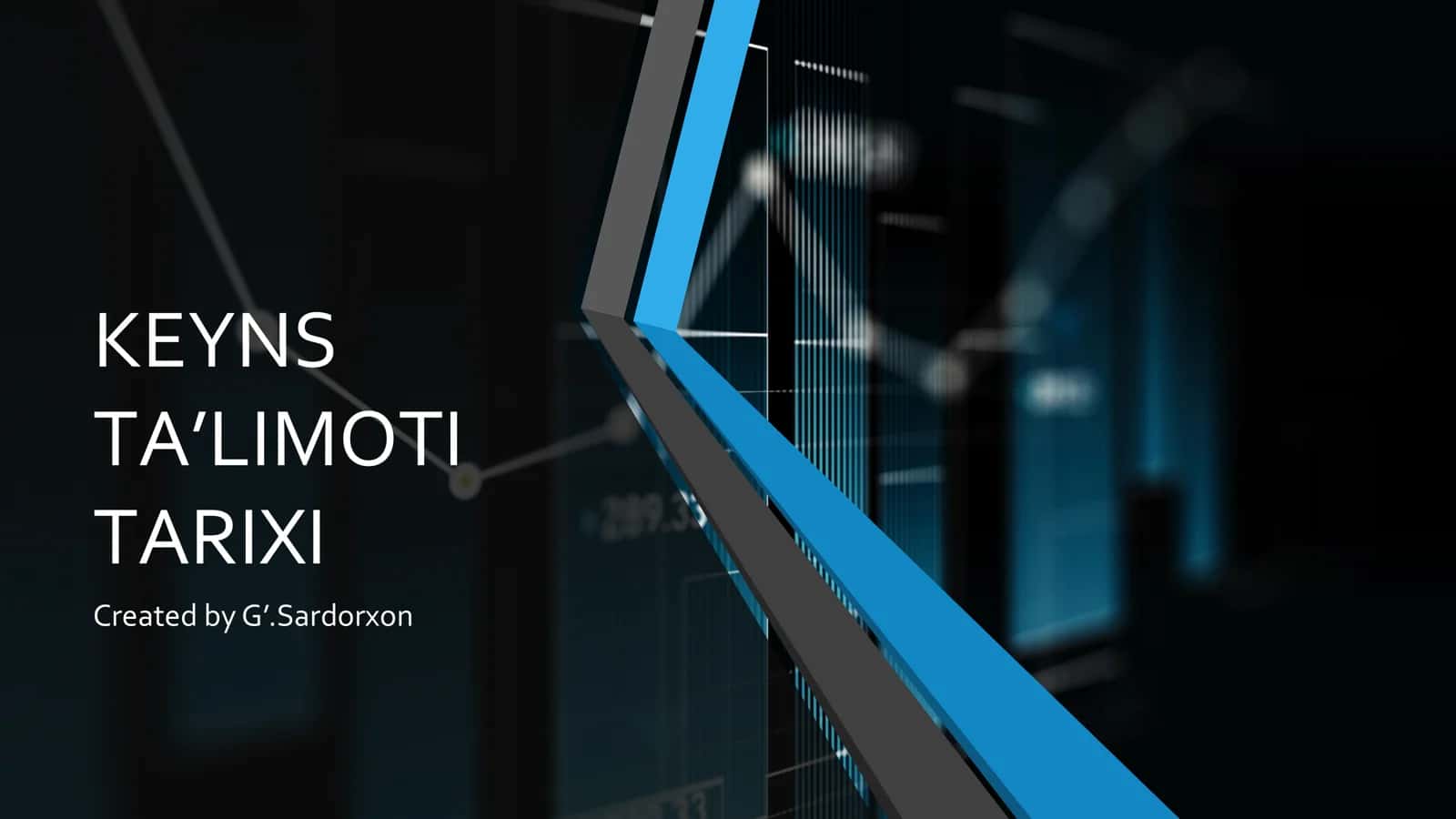 KEYNS TA’LIMOTI TARIXI