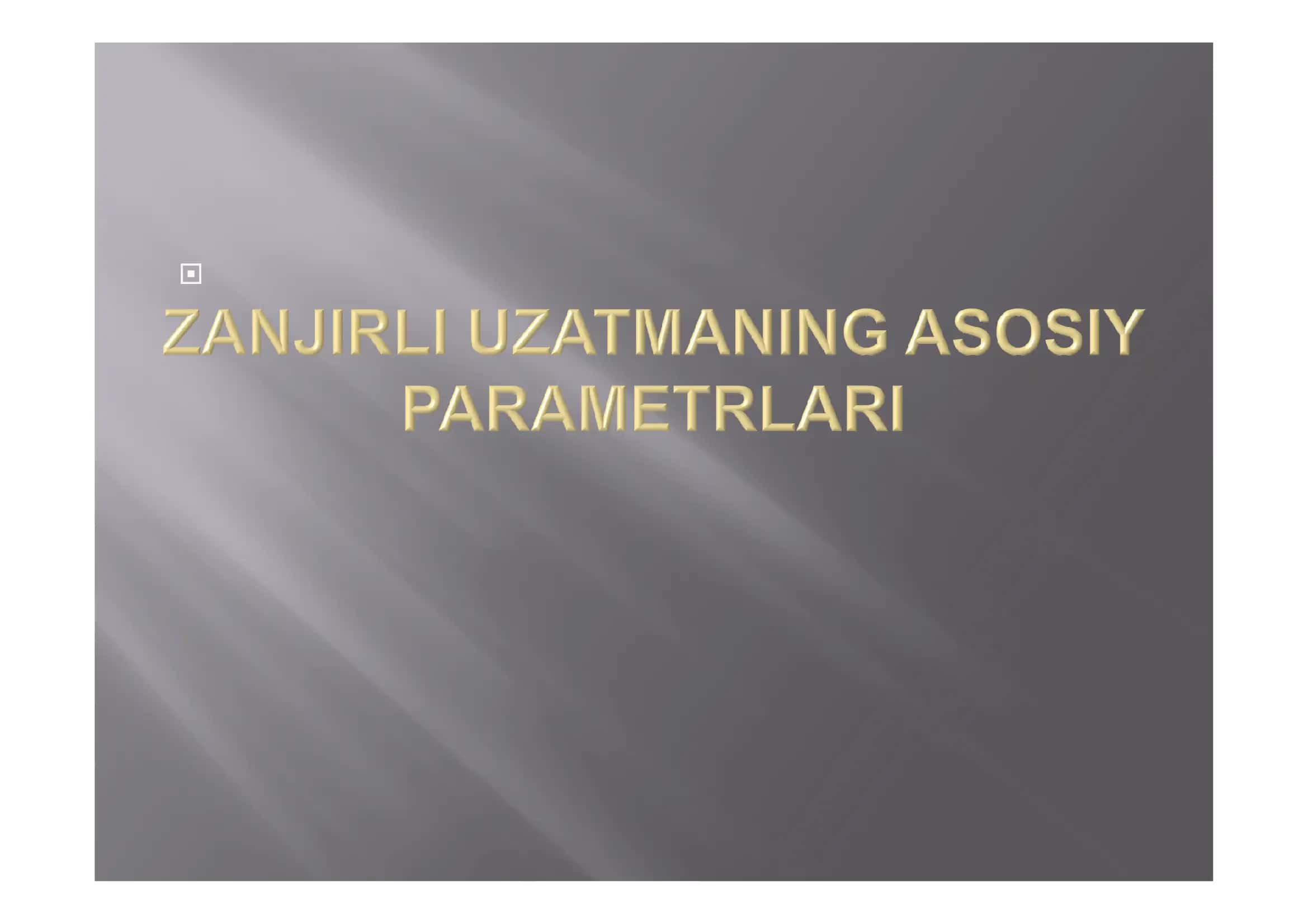 Zanjirni Zvenolar Soni