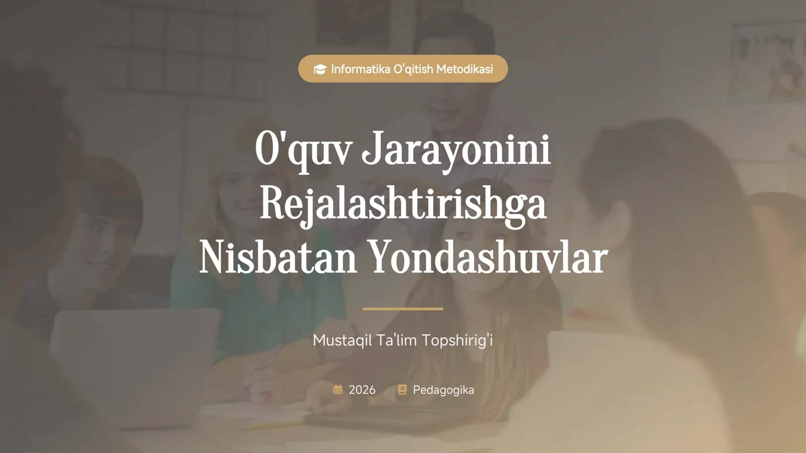 Informatika O'qitish Metodikasi