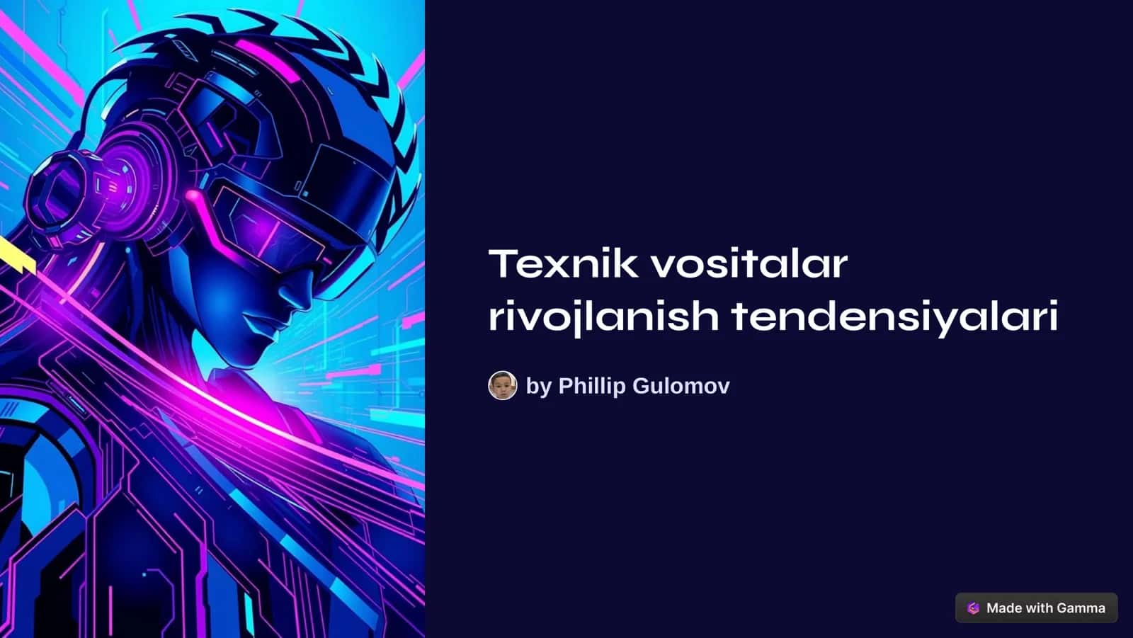 Texnik vositalar rivojlanish tendensiyalari