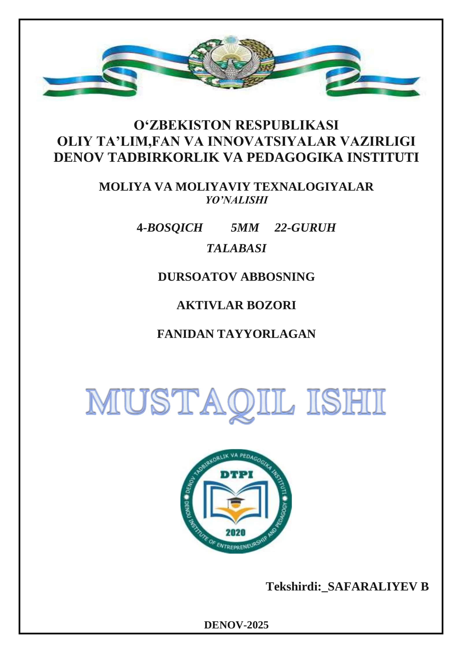Aktivlar Bozori