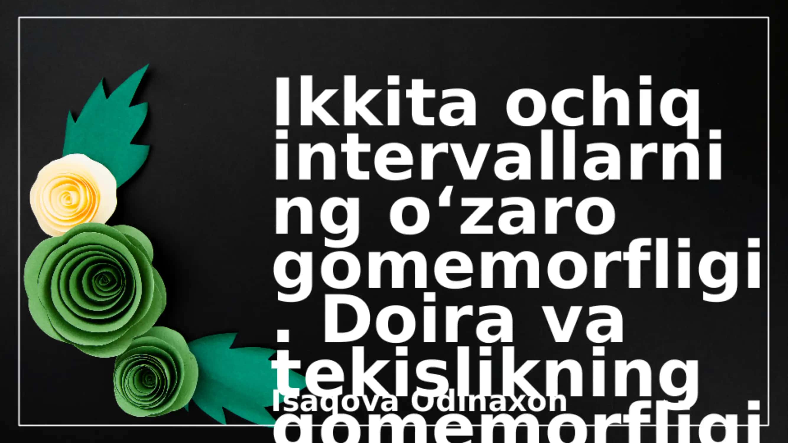Geometriya taqdimot