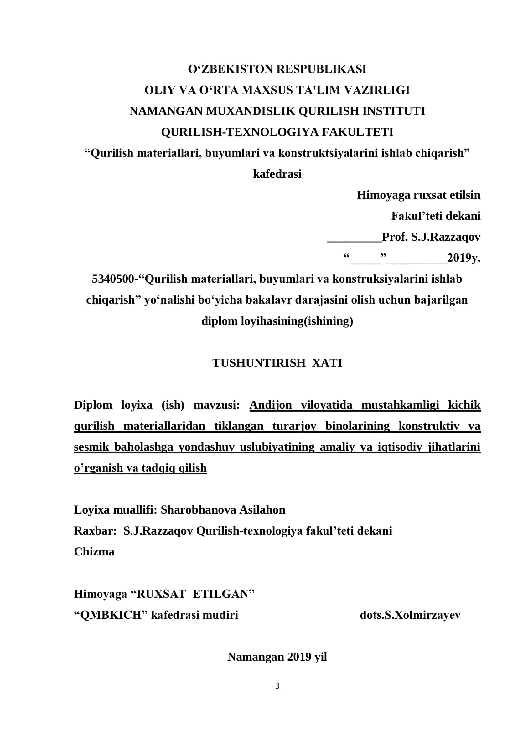 Qurilish materiallari, buyumlari va konstruktsiyalarini ishlab chiqarish
