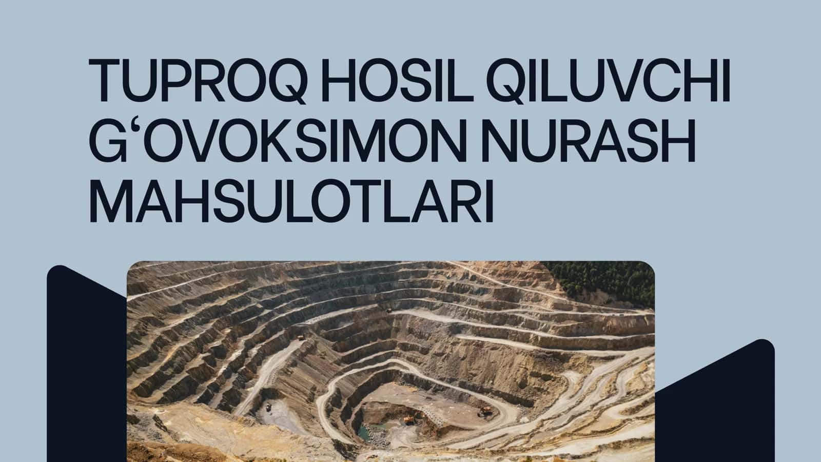 TUPROQ HOSIL QILUVCHI G‘OVOKSIMON NURASH MAHSULOTLARI